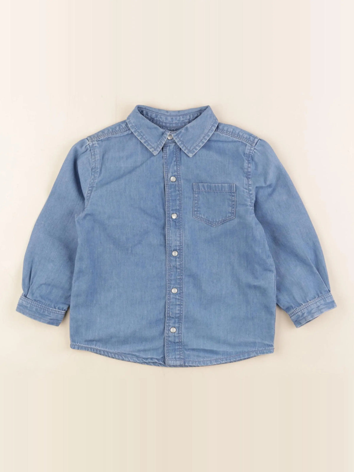 Boutchou - chemise bleu - 24 mois