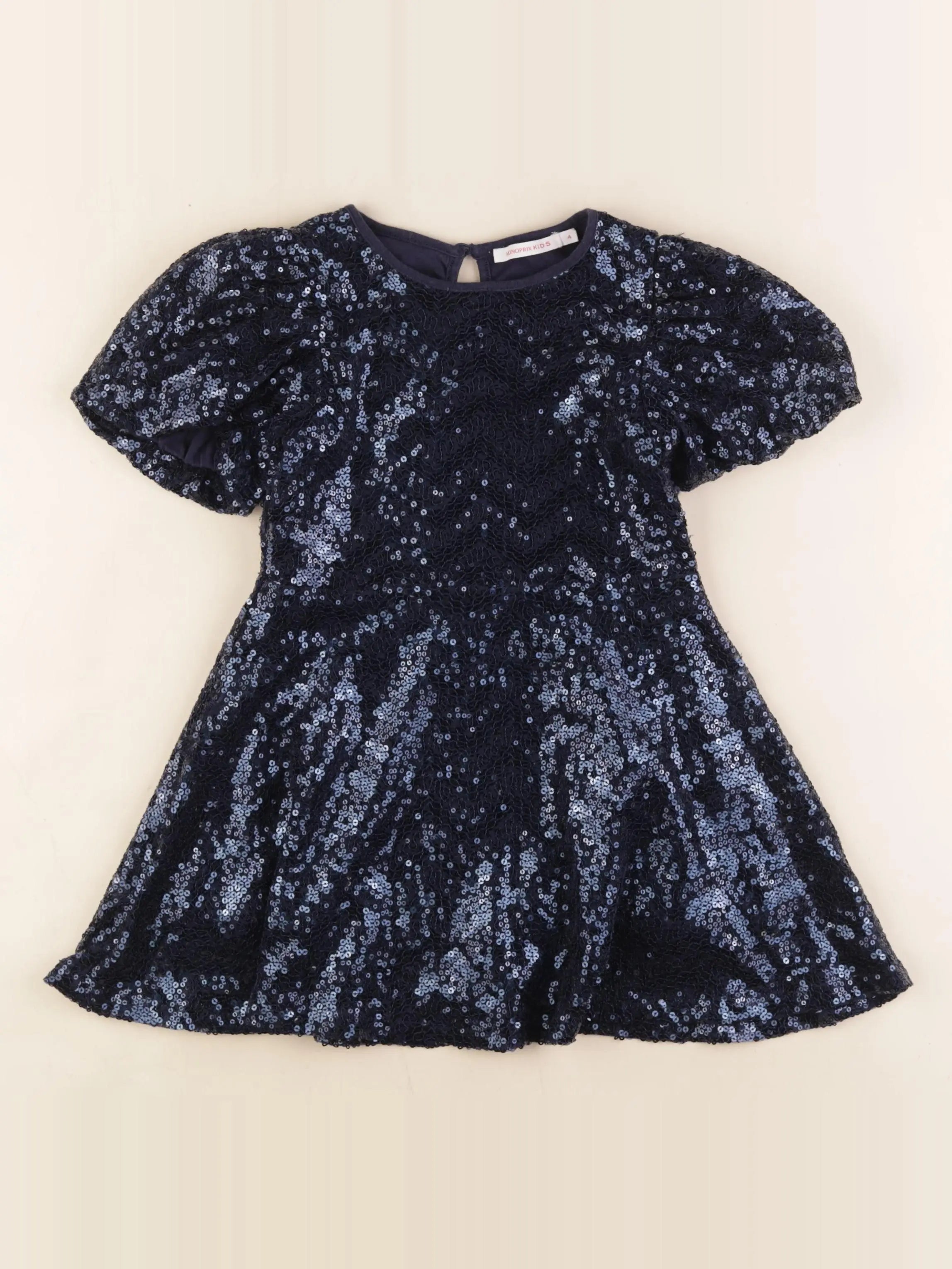 Monoprix - robe bleu - 4 ans