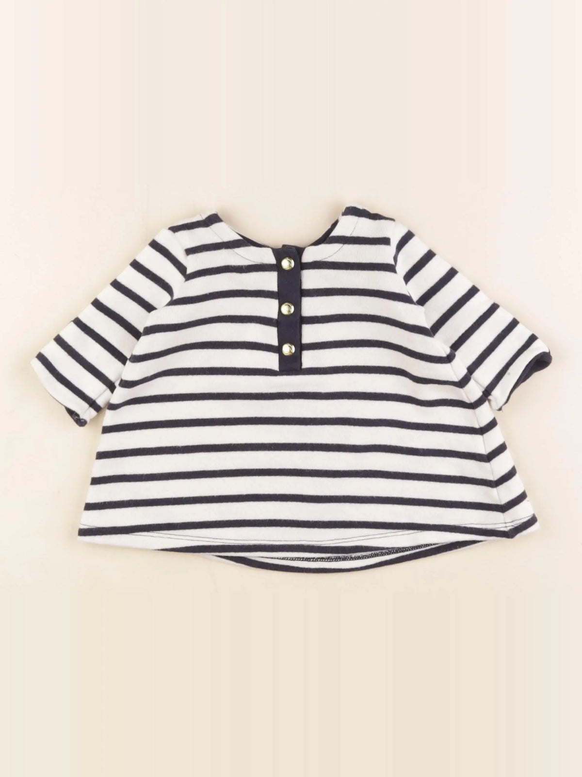Petit Bateau - robe bleu - 3 mois