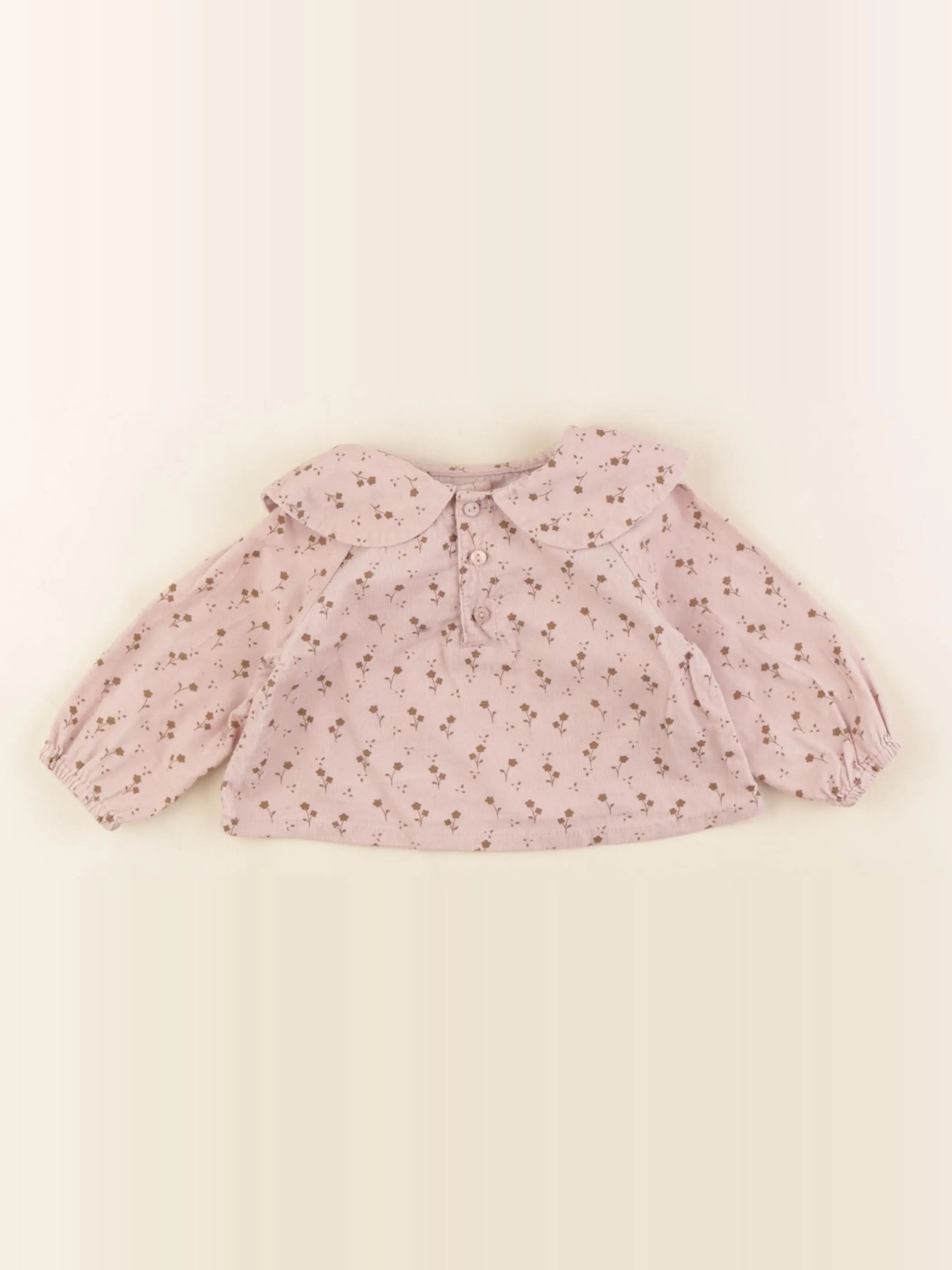 Zara - blouse rose - 3/6 mois