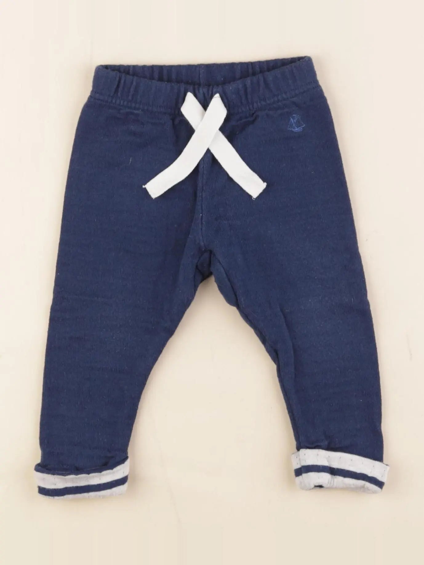 Petit Bateau - legging bleu - 6 mois