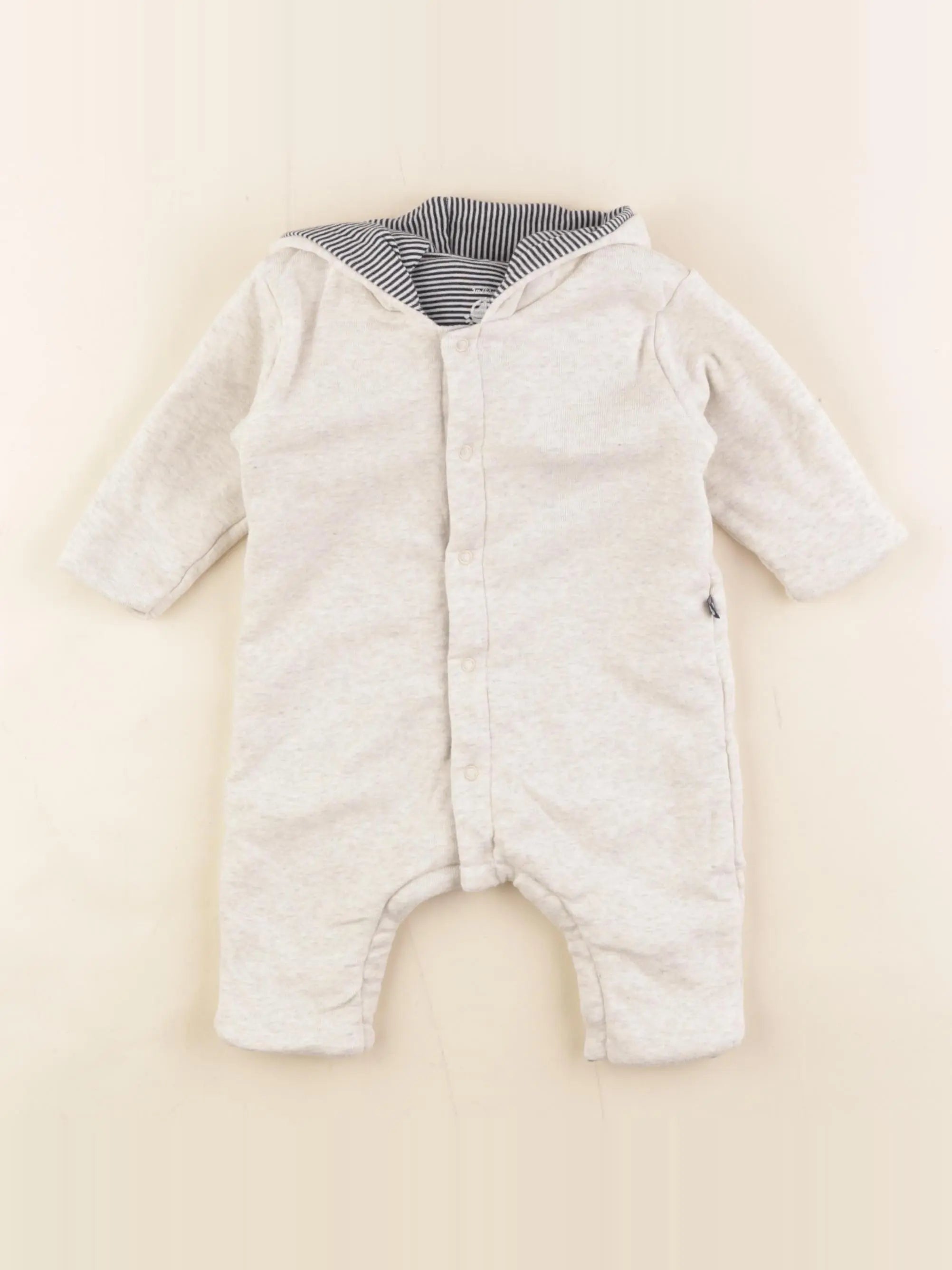 Petit Bateau - combinaison gris - 3 mois