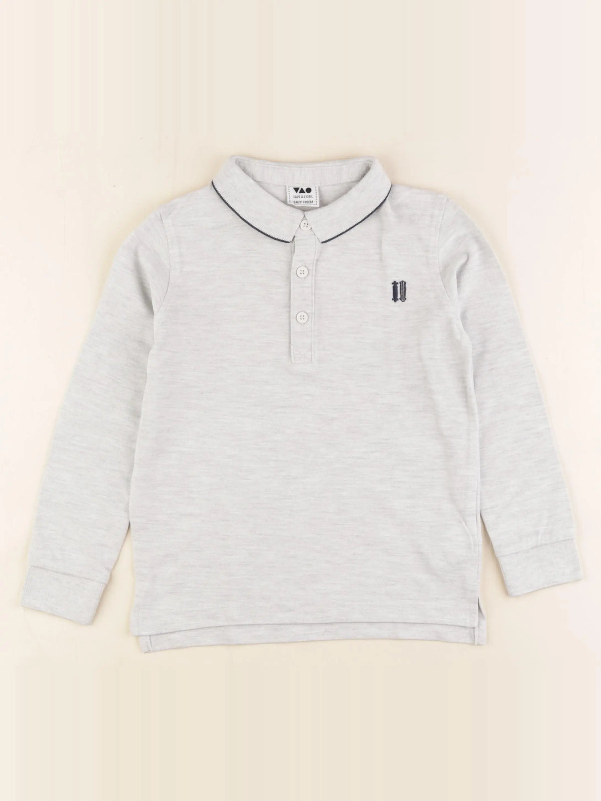 Tape à l'oeil - polo coton gris - 5 ans
