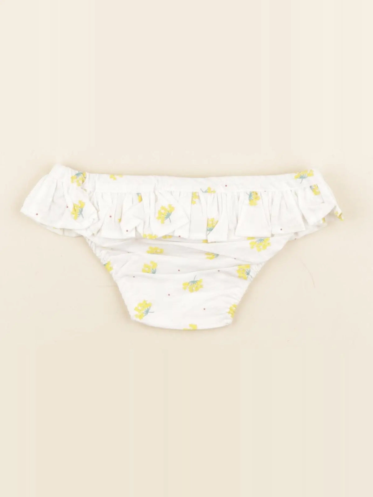 Maillot de bain coton JULIETTE fleur jaune