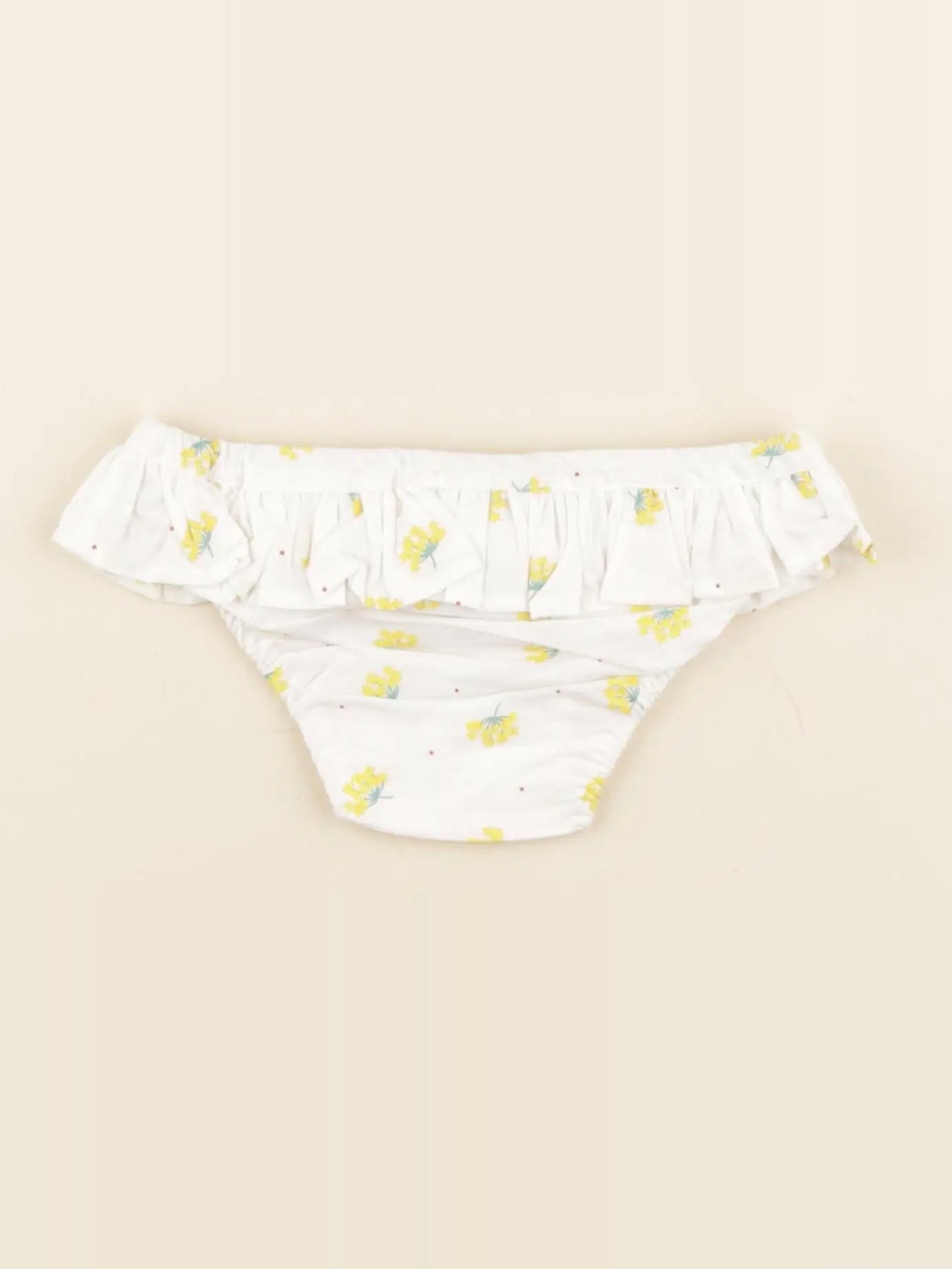 Maillot de bain coton JULIETTE fleur jaune