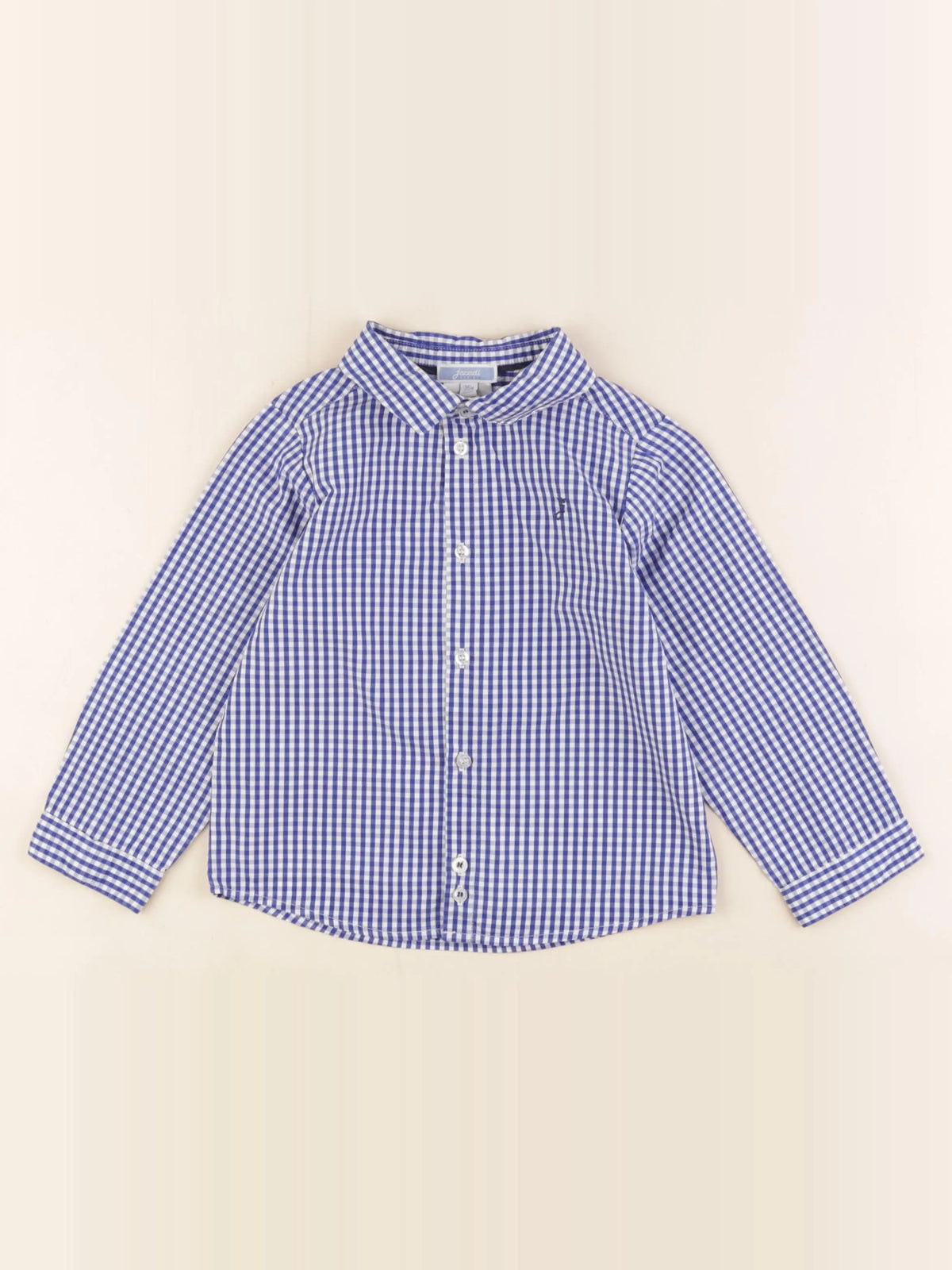 Jacadi - chemise blanc, bleu - 36 mois