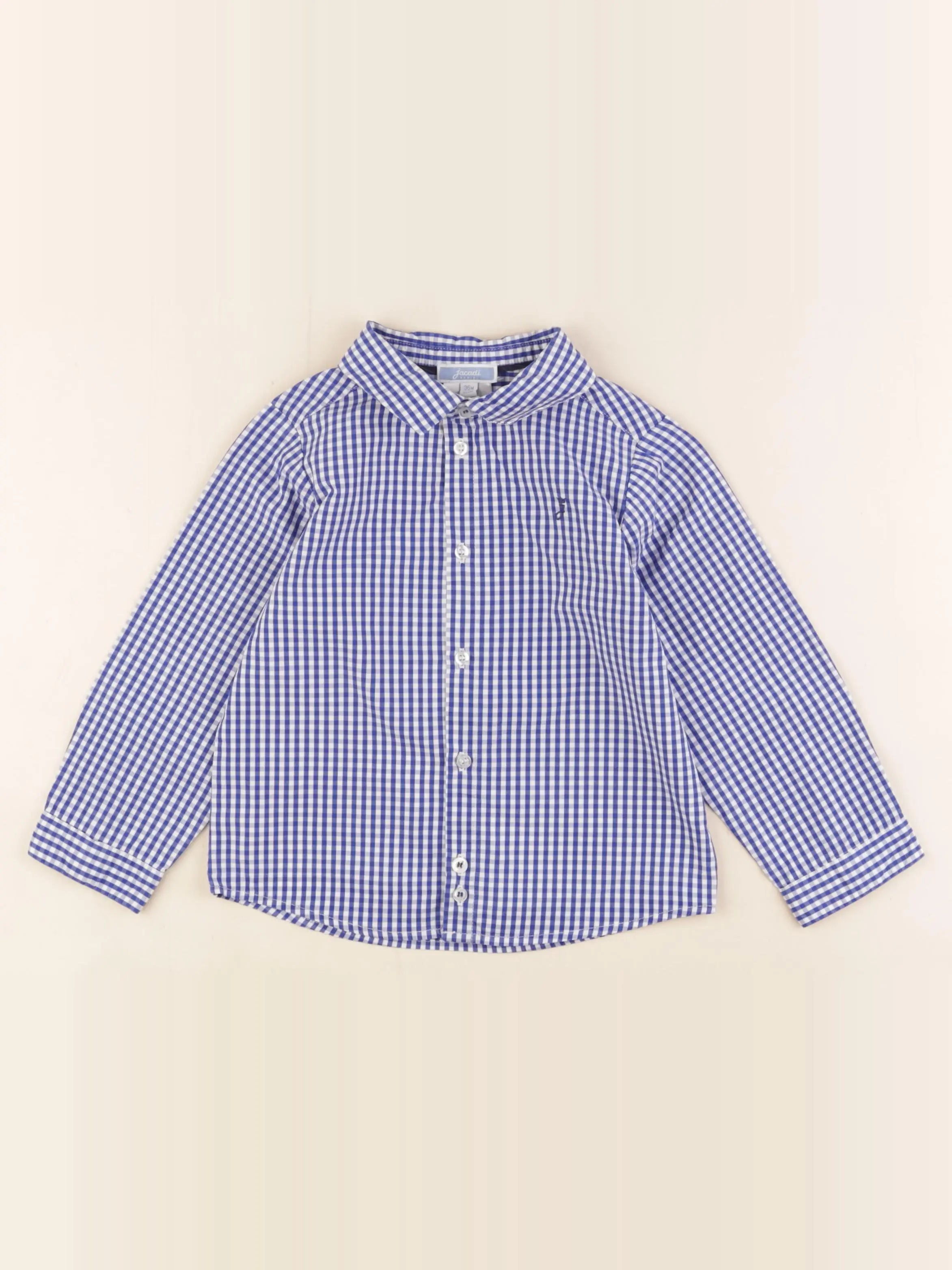 Jacadi - chemise blanc, bleu - 36 mois
