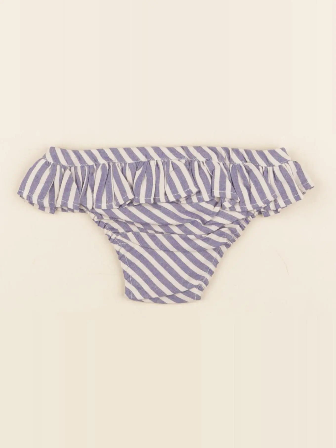 Maillot de bain coton JULIETTE rayé bleu