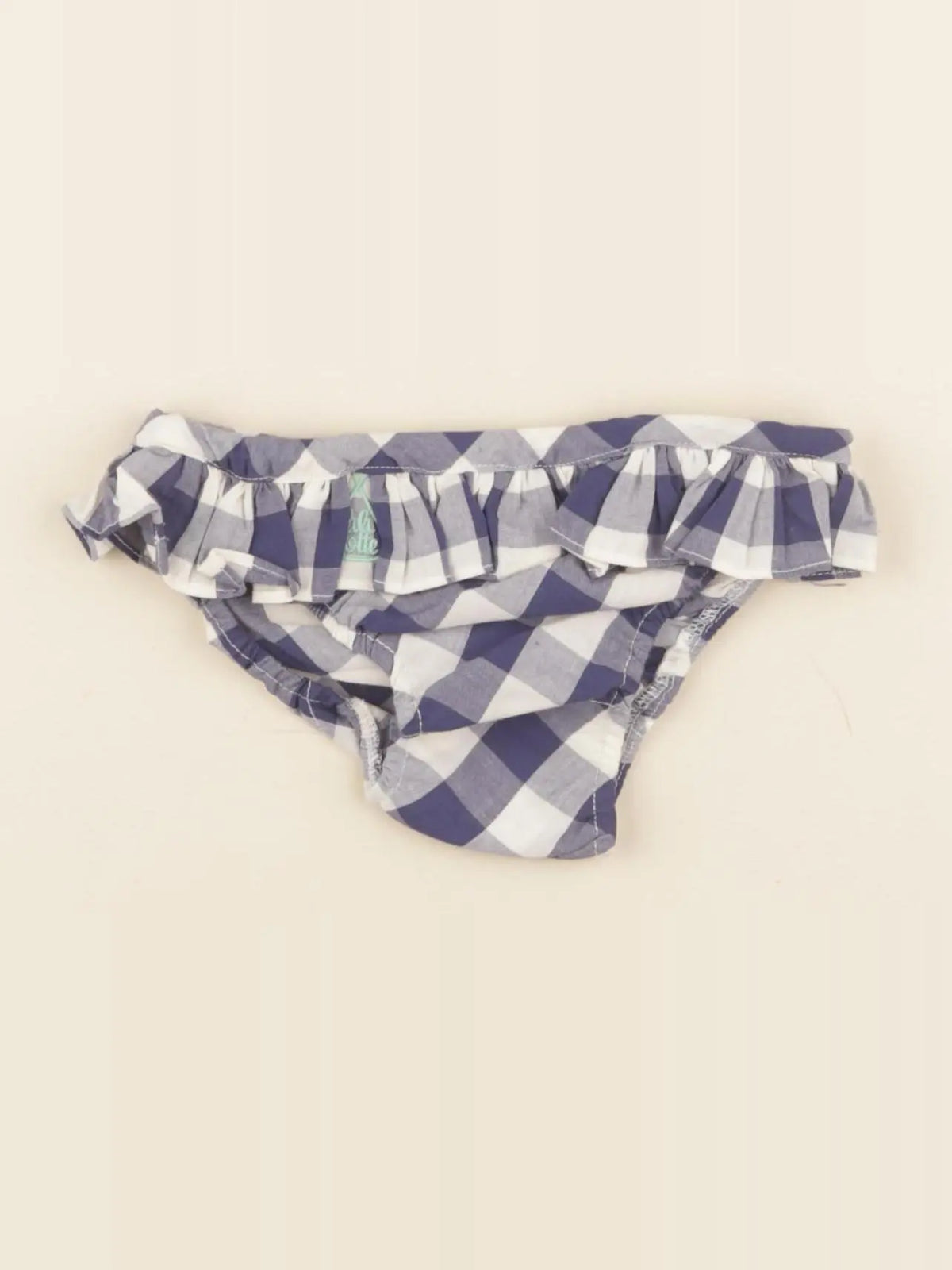 Maillot de bain coton JULIETTE vichy bleu