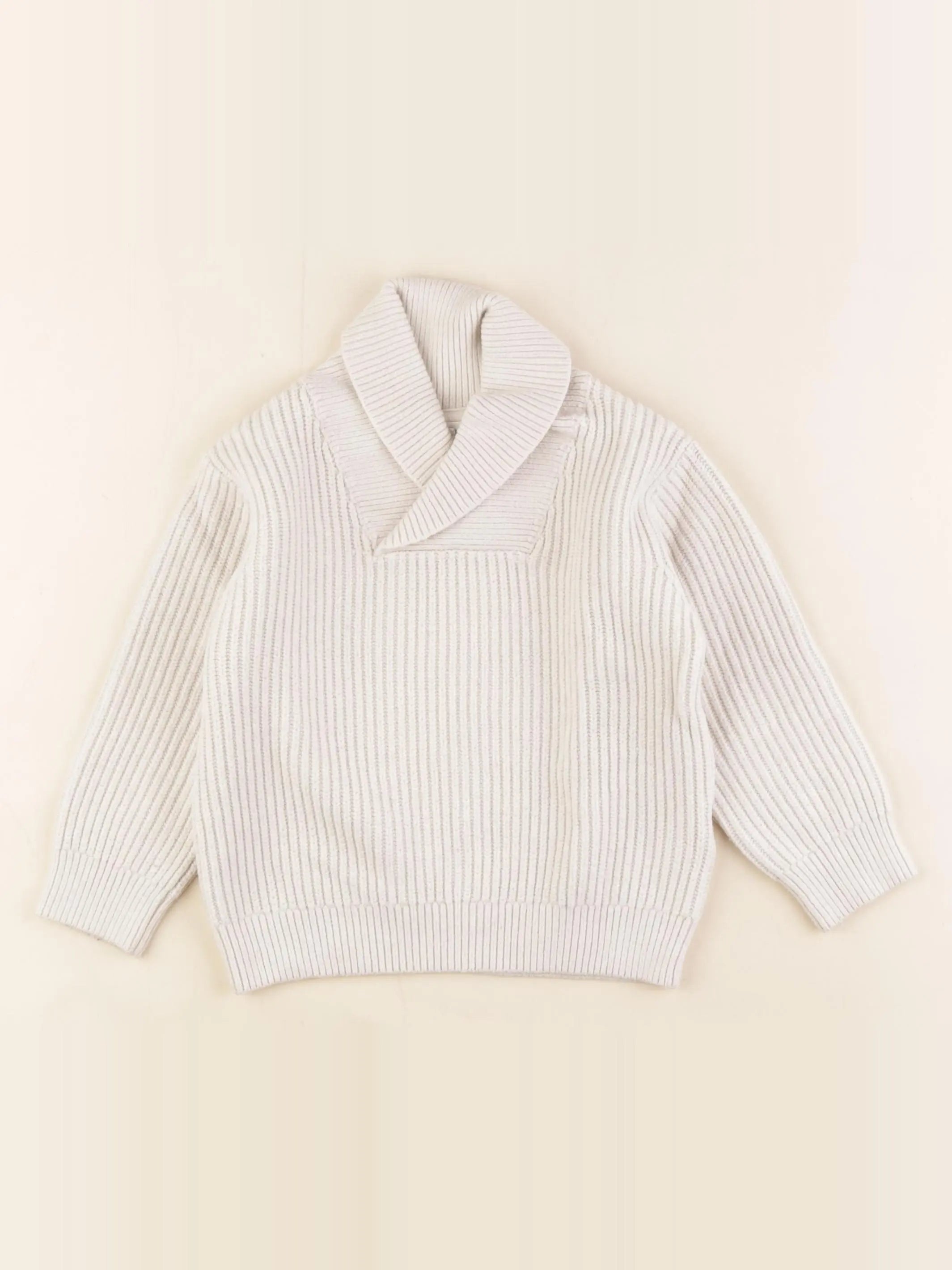 Vertbaudet - pull beige - 3 ans