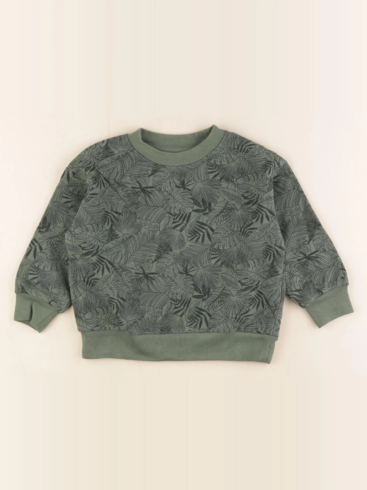 Vertbaudet - sweat vert - 3 ans
