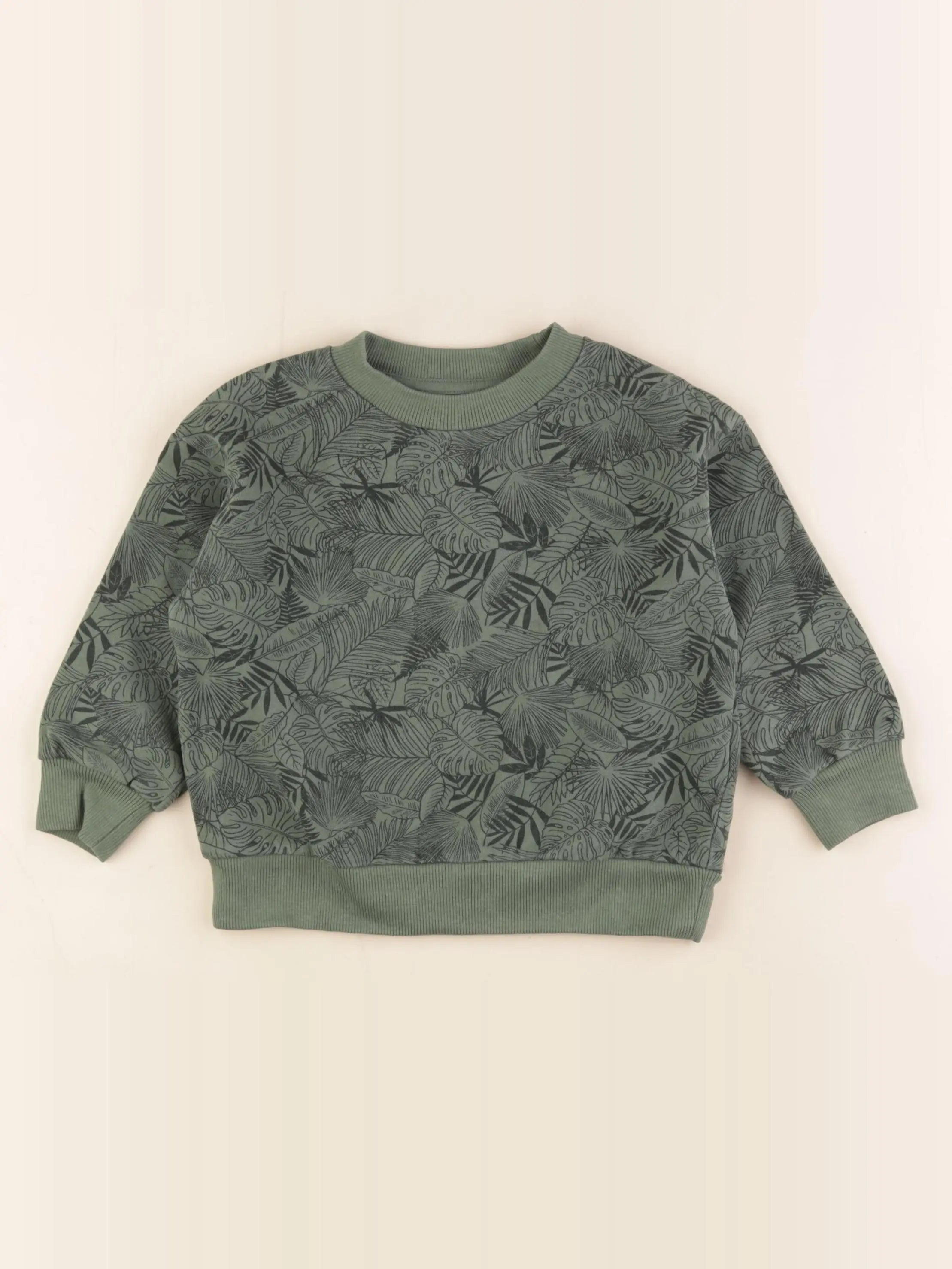 Vertbaudet - sweat vert - 3 ans