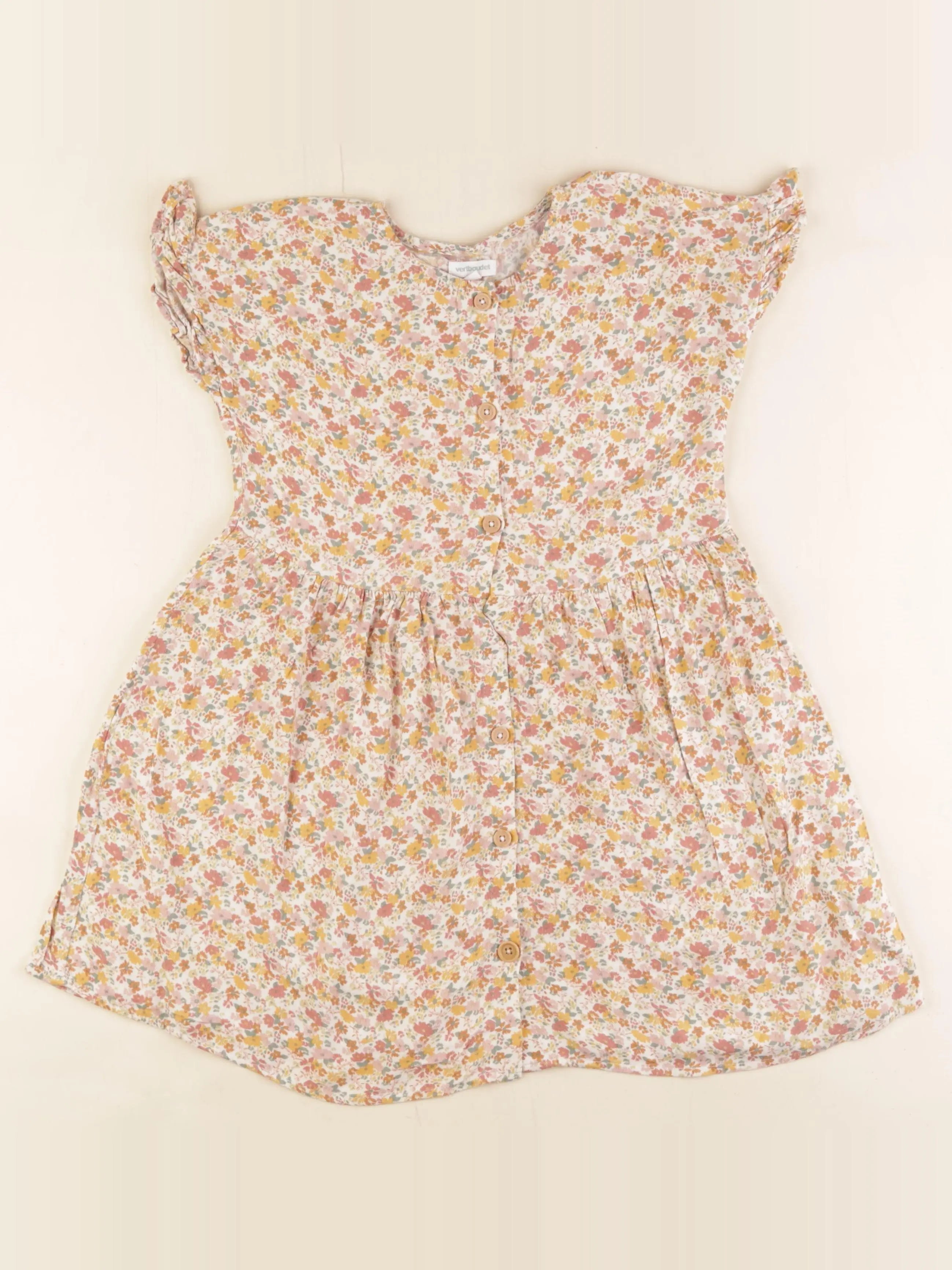 Vertbaudet - robe multicolore - 8 ans