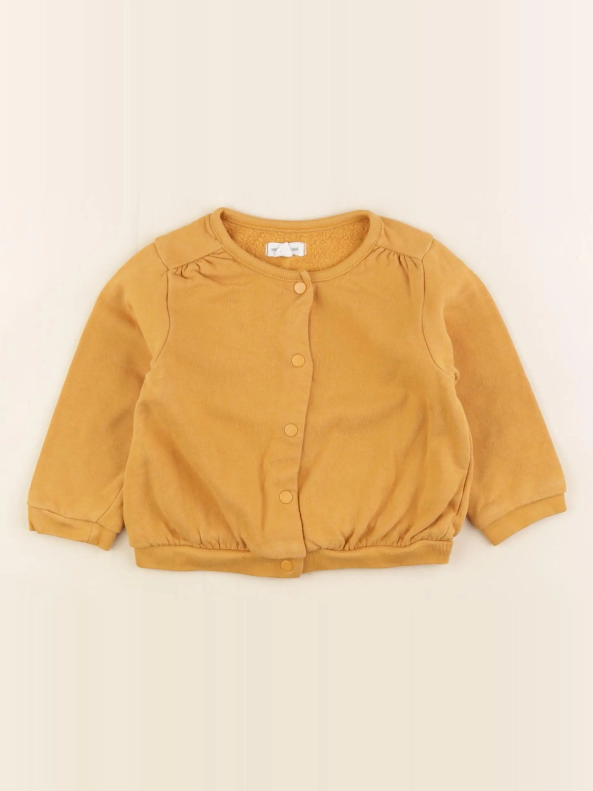 Vertbaudet - sweat jaune - 18 mois