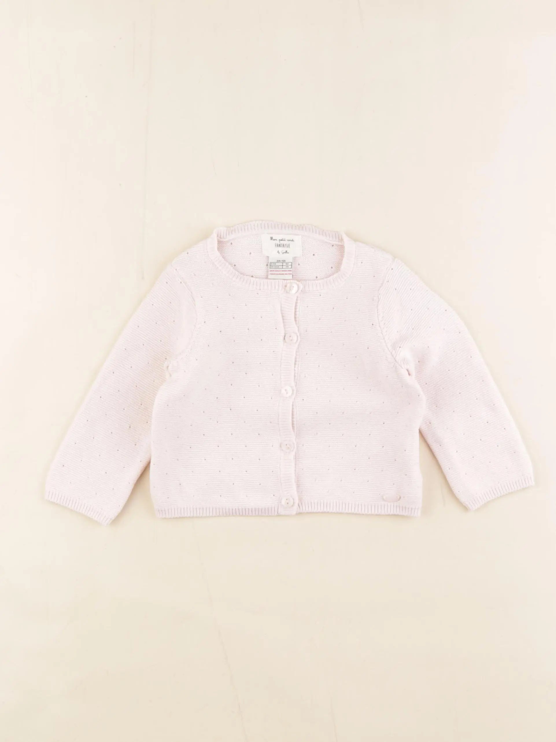 Cyrillus - gilet rose - 3 mois
