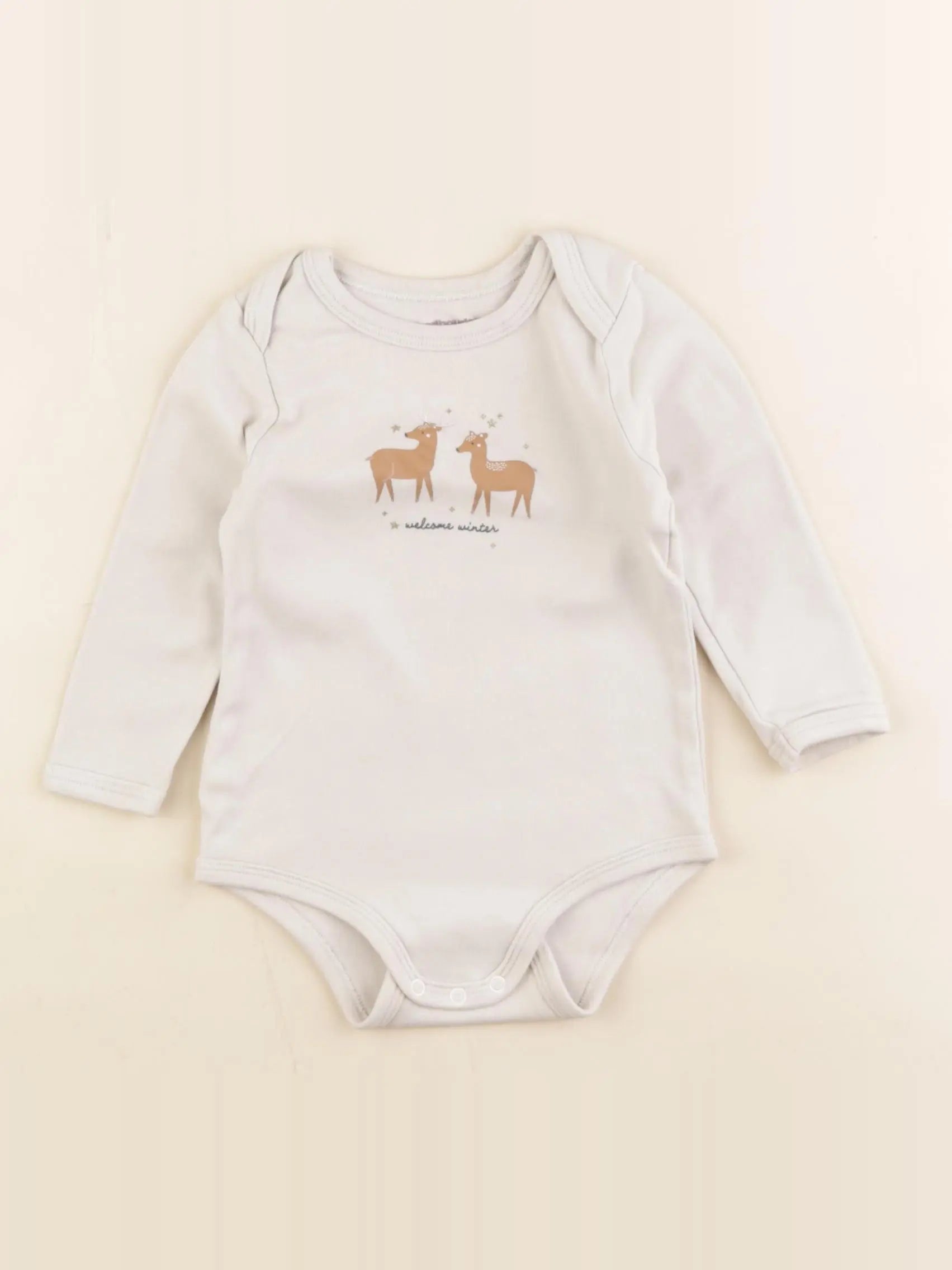 Vertbaudet - body beige - 18 mois
