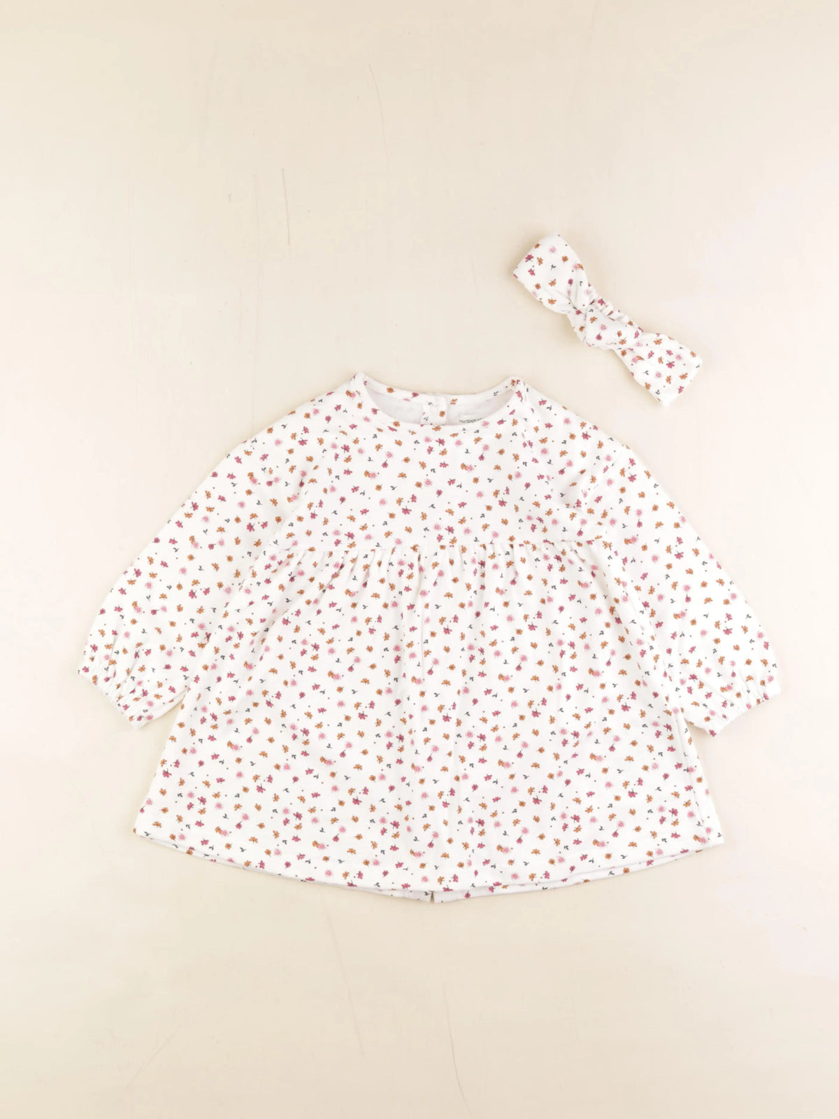Vertbaudet - robe blanc - 18 mois