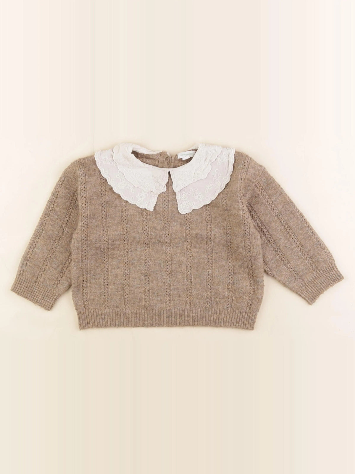 Vertbaudet - pull marron - 18 mois