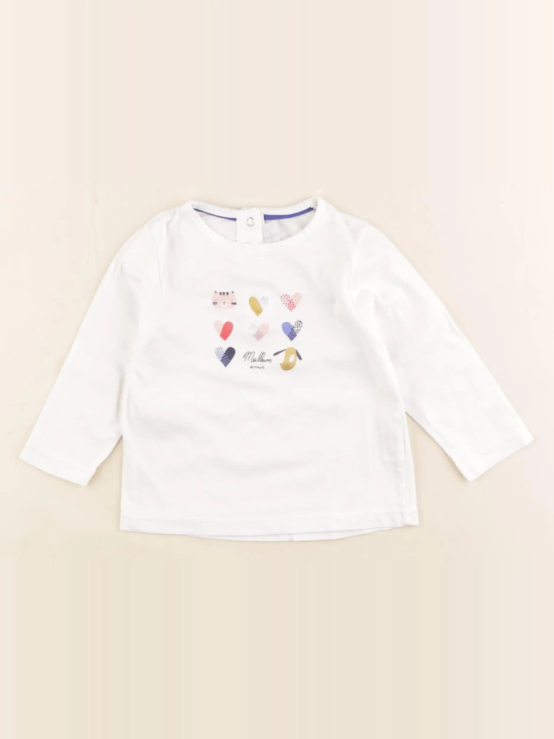 Cadet Rousselle - tee-shirt blanc - 6 mois