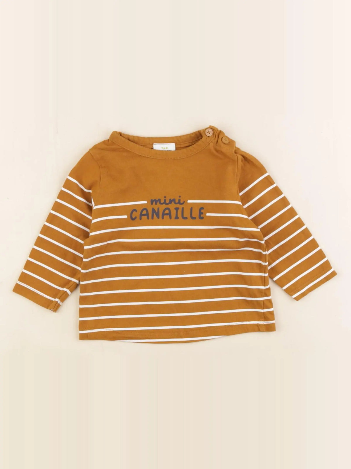Tape à l'oeil - tee-shirt marron - 6 mois