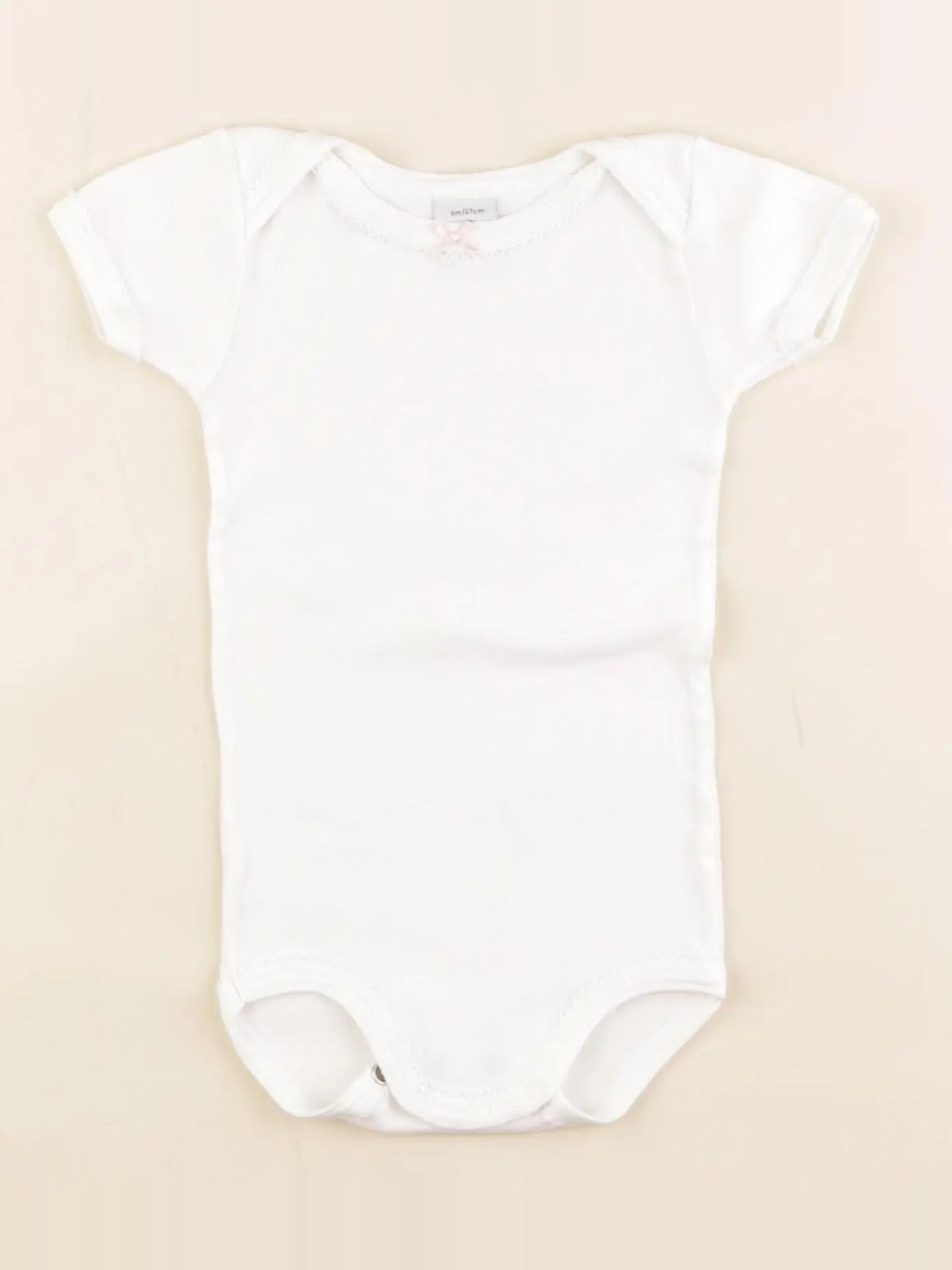 Petit Bateau - body blanc - 6 mois