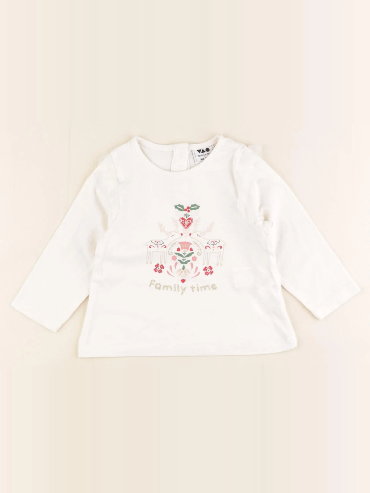 Tape à l'oeil - tee-shirt blanc - 9 mois