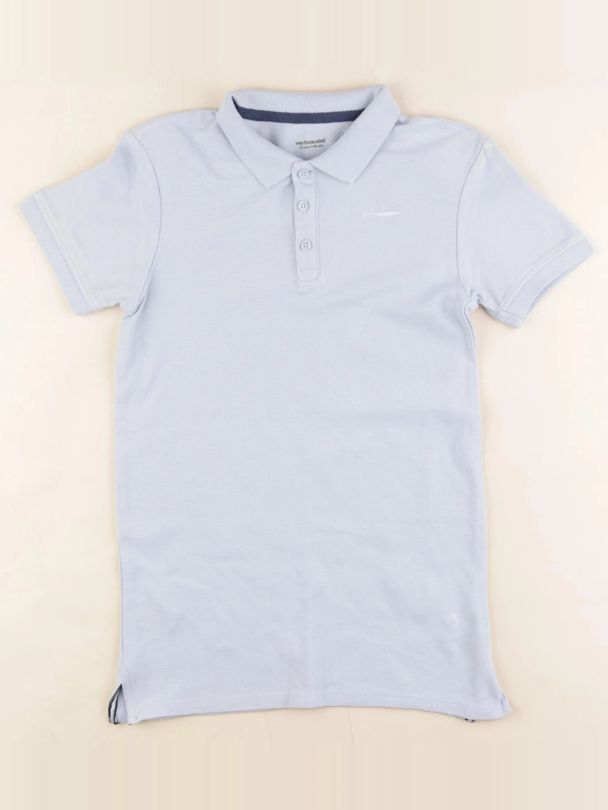 Vertbaudet - polo bleu - 10 ans