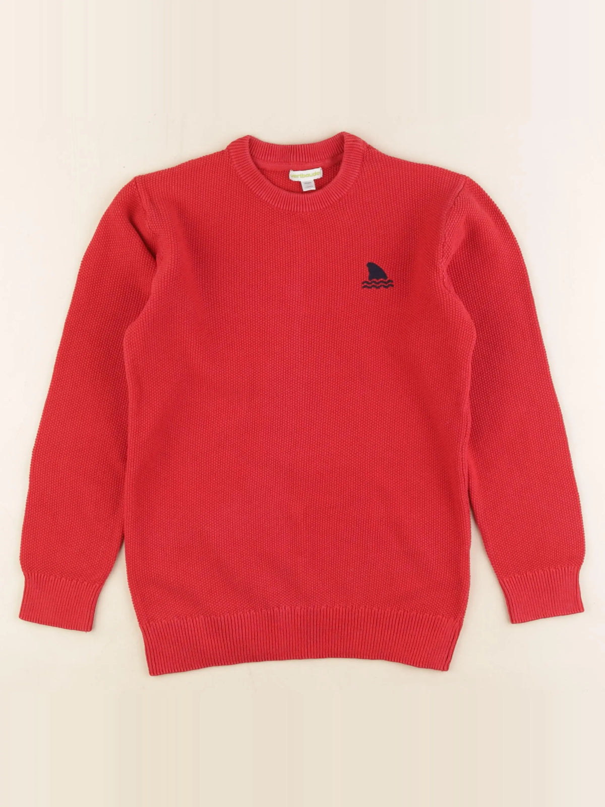 Vertbaudet - pull rouge - 10 ans