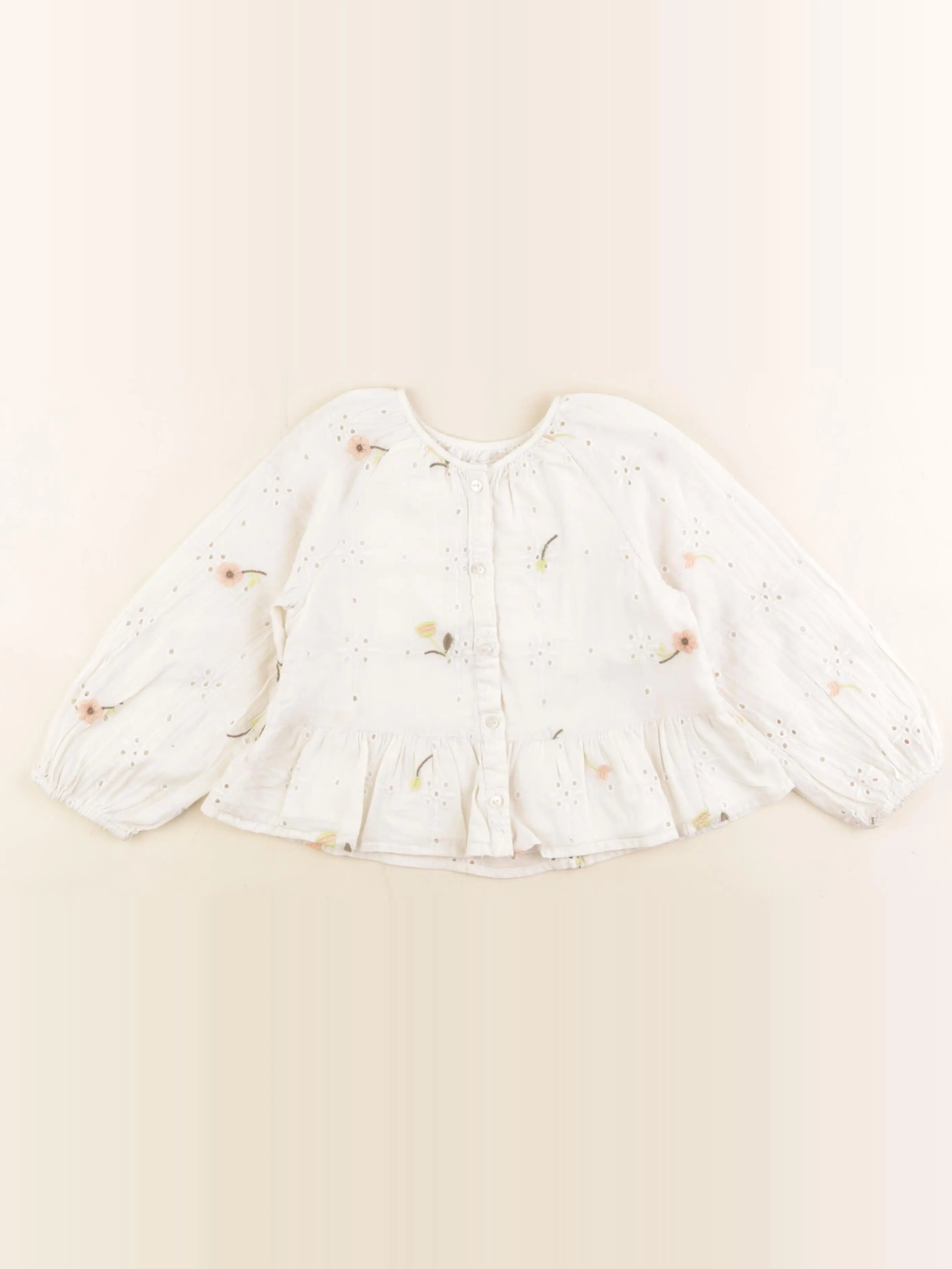 Zara - blouse beige - 6 ans