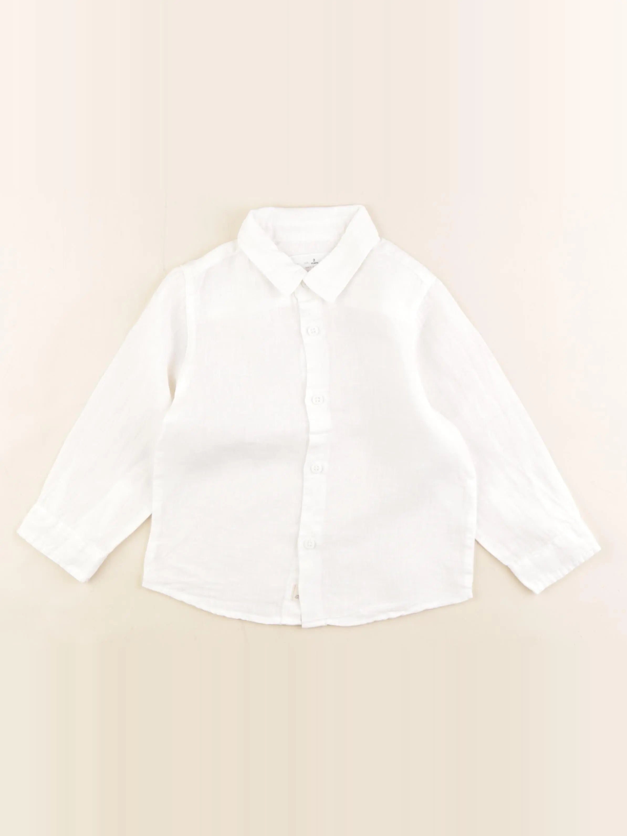 Zara - chemise blanc - 2 ans