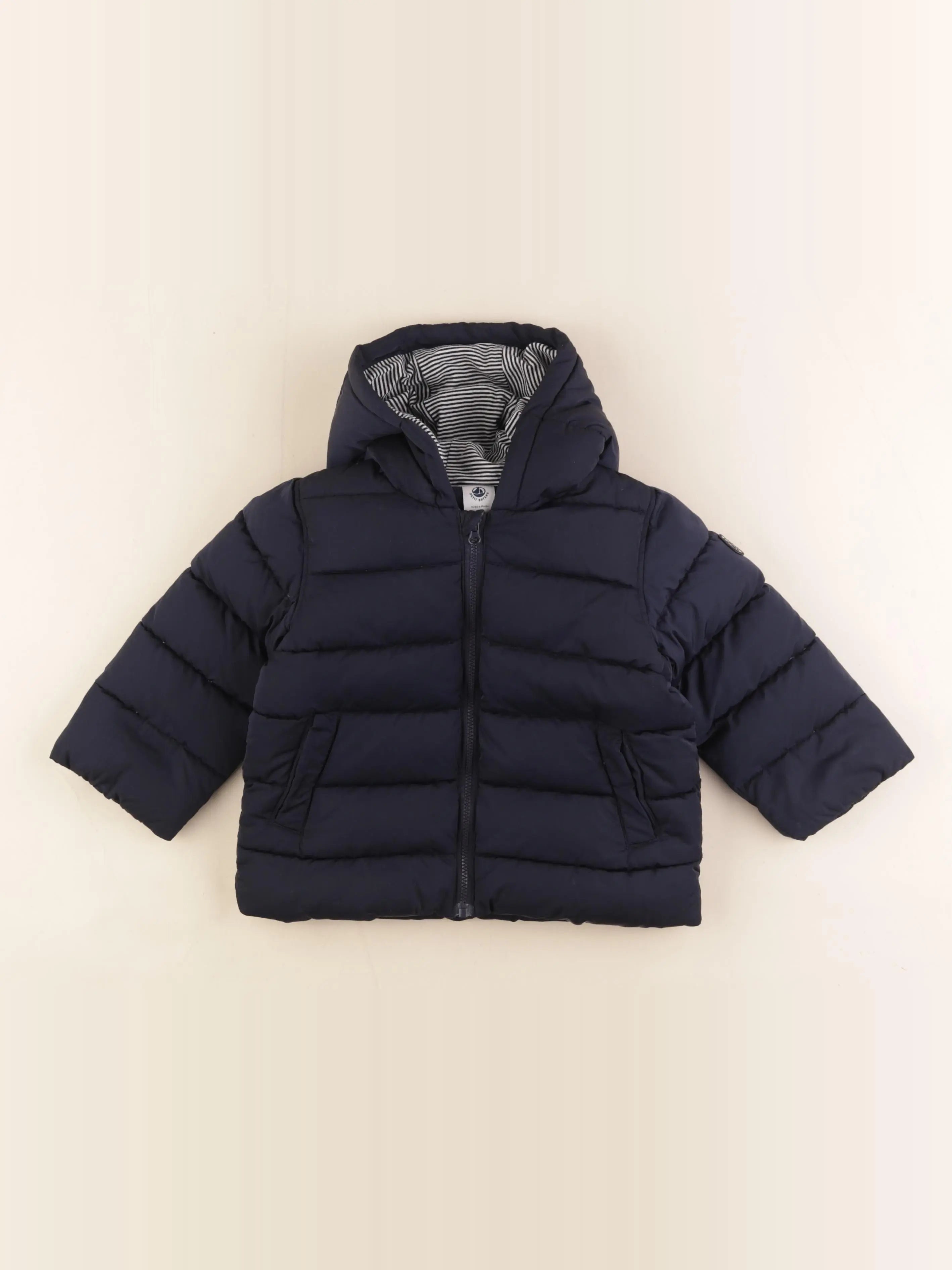 Petit Bateau - doudoune bleu - 18 mois