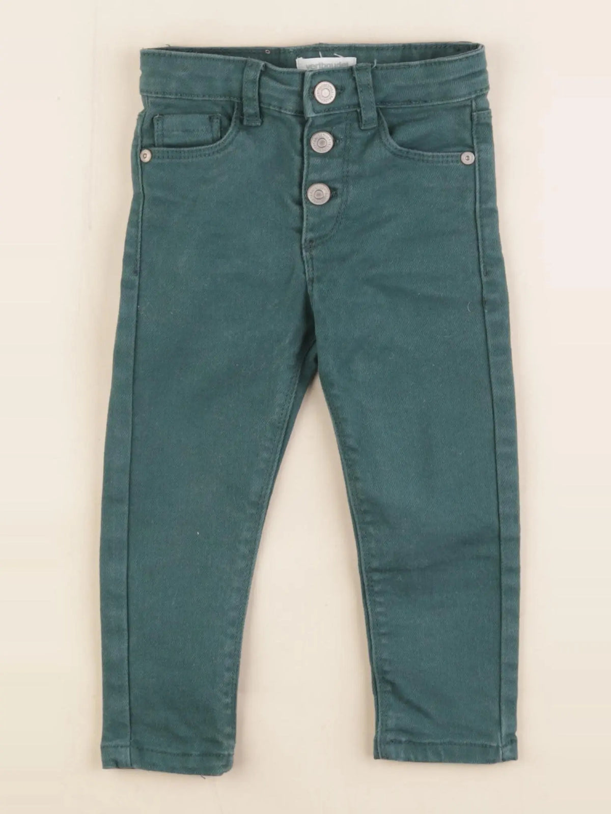 Vertbaudet - jean vert - 2 ans