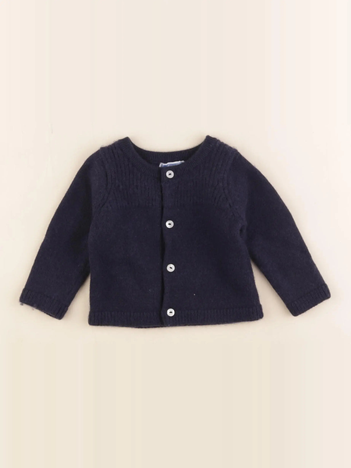 Jacadi - gilet bleu - 6 mois