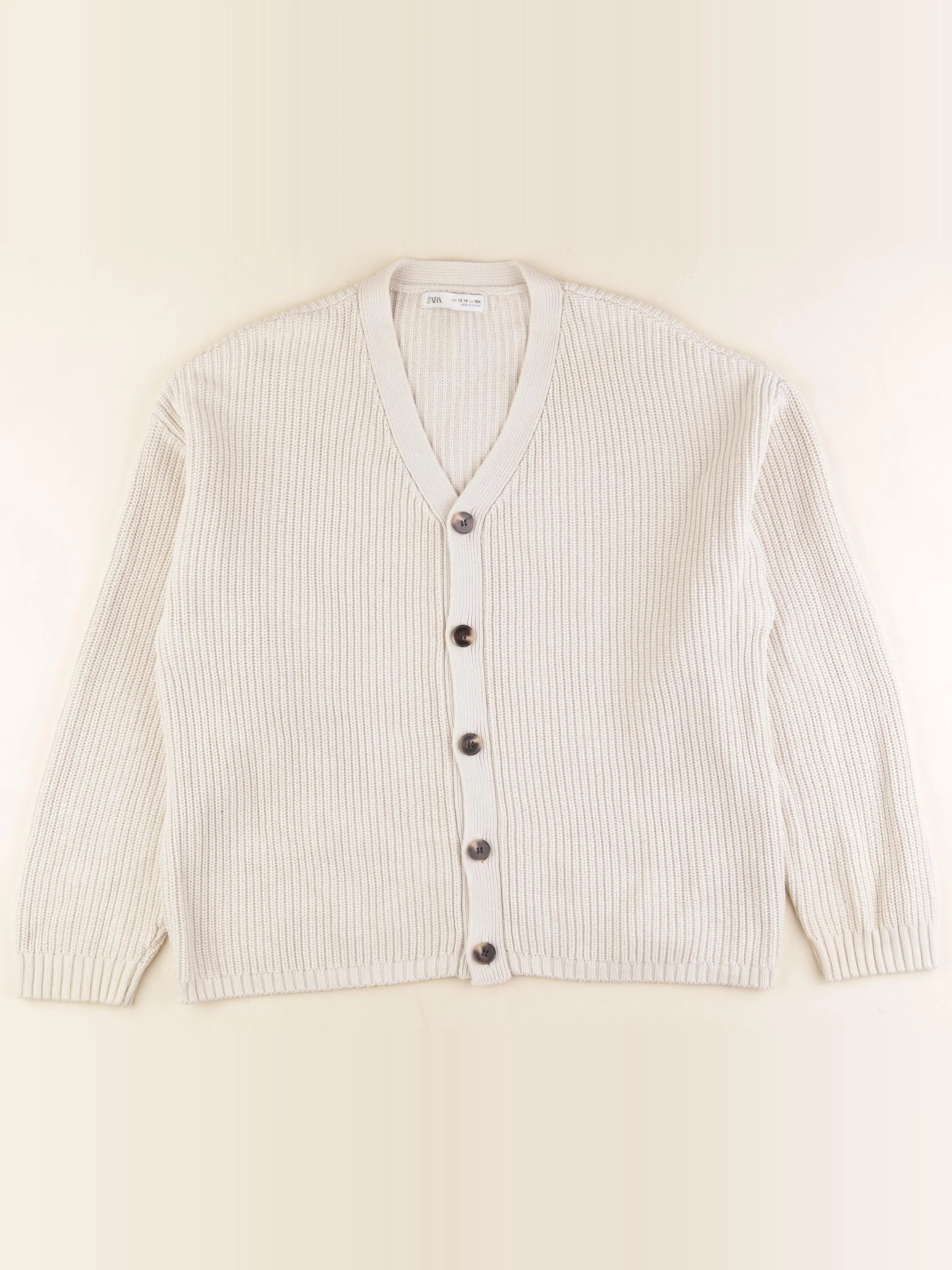 Zara - gilet beige - 13/14 ans