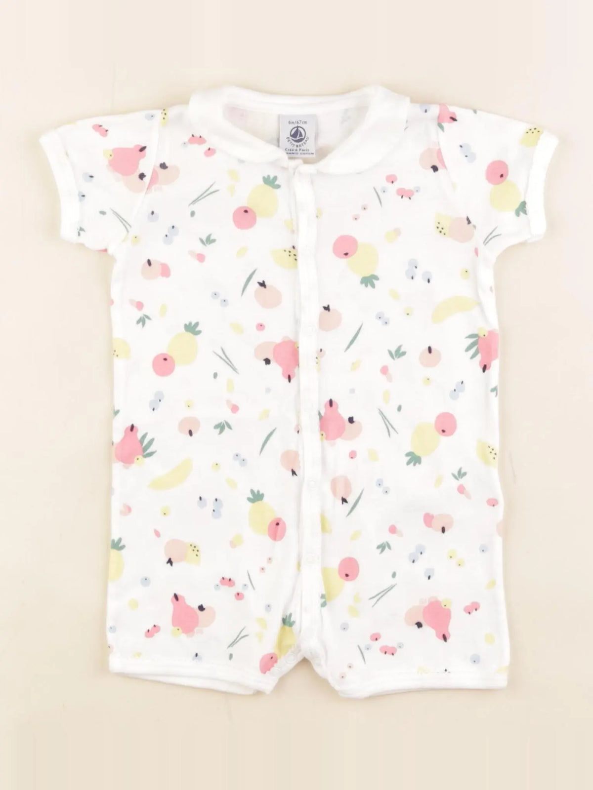 Petit Bateau - pyjama coton multicolore - 6 mois