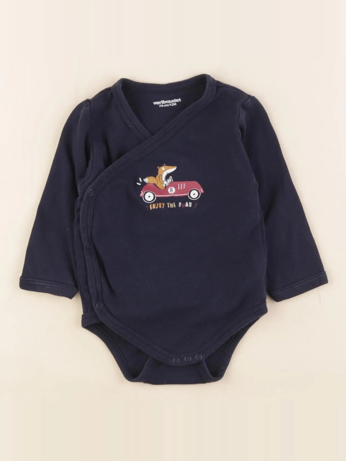 Vertbaudet - body bleu - 12 mois