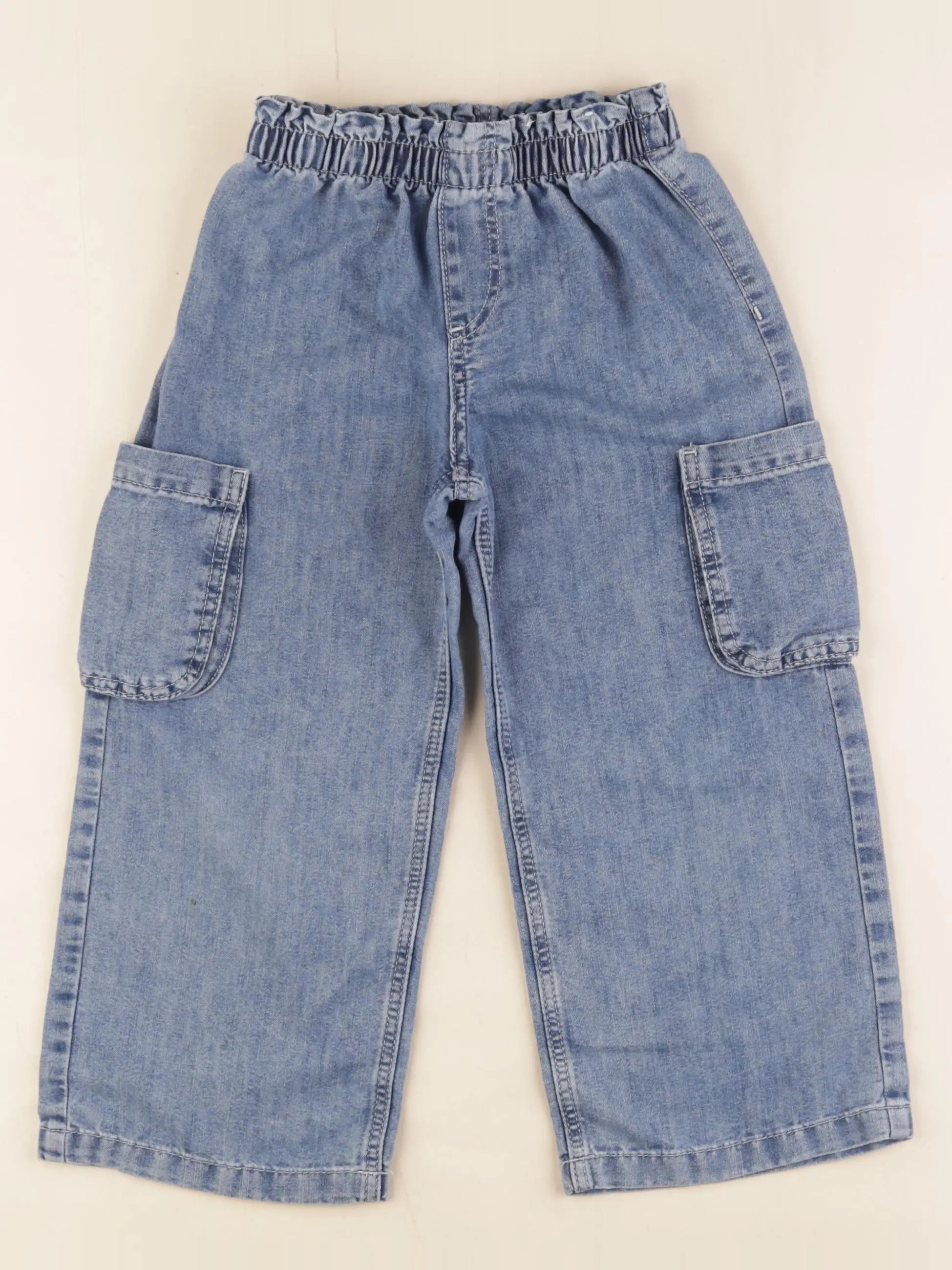 H&M - jean bleu - 3/4 ans