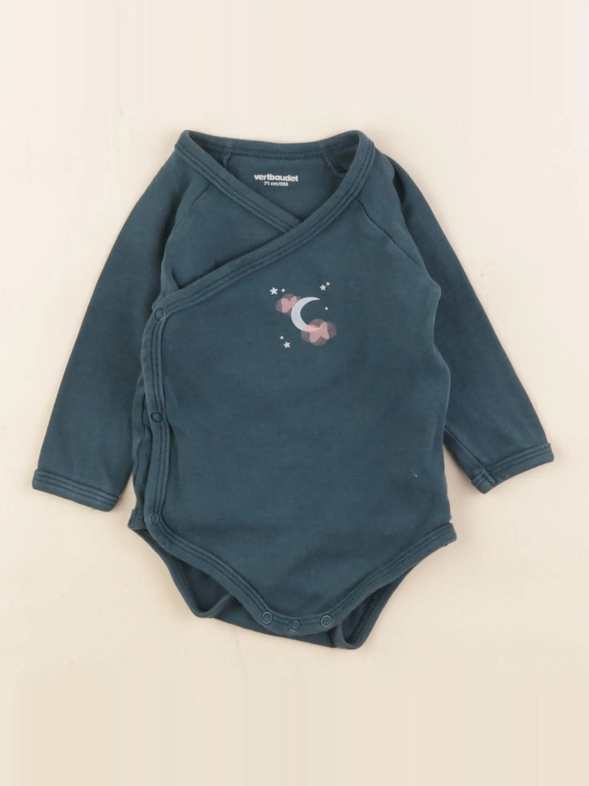 Vertbaudet - body bleu - 9 mois