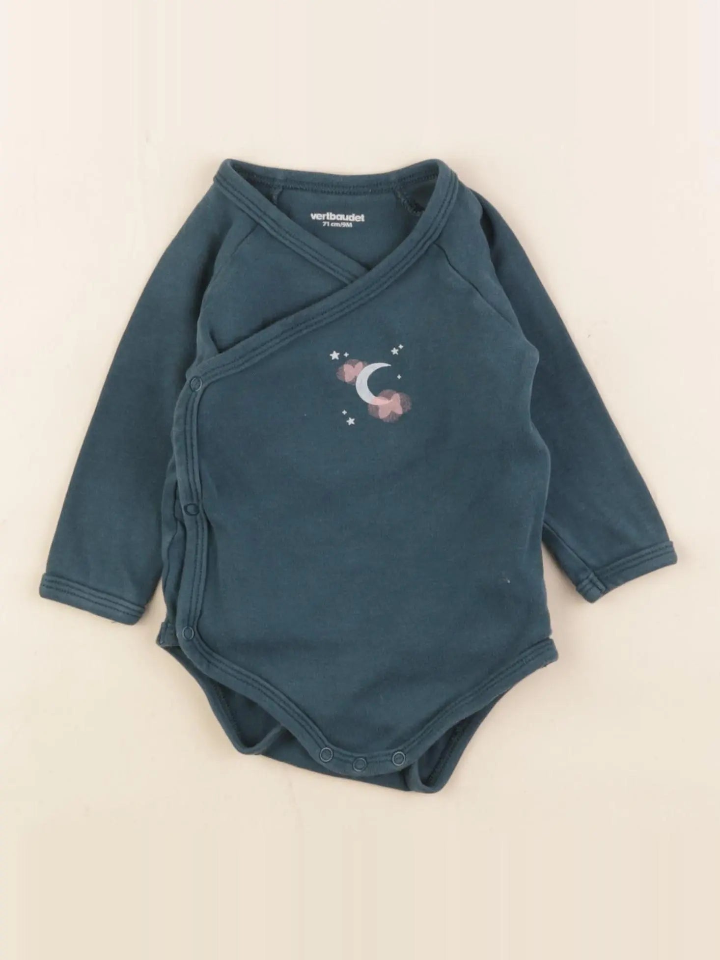 Vertbaudet - body bleu - 9 mois