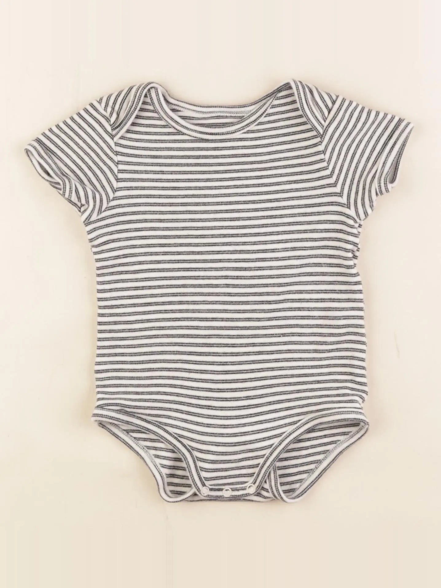 Vertbaudet - body blanc, bleu - 18 mois