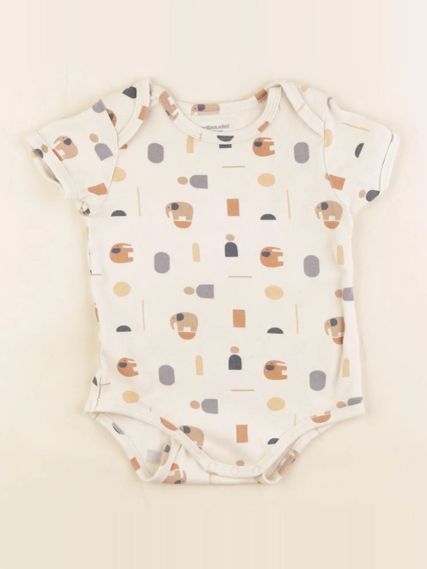 Vertbaudet - body beige - 18 mois