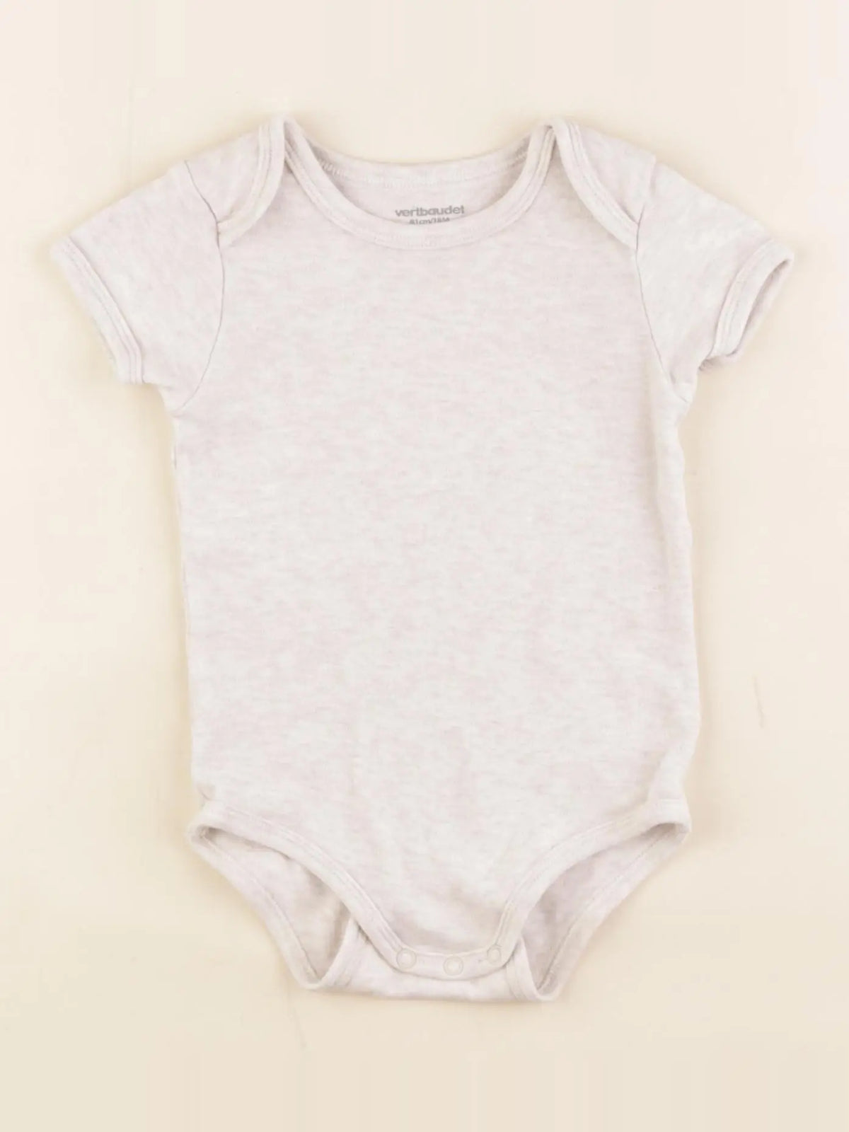 Vertbaudet - body beige - 18 mois