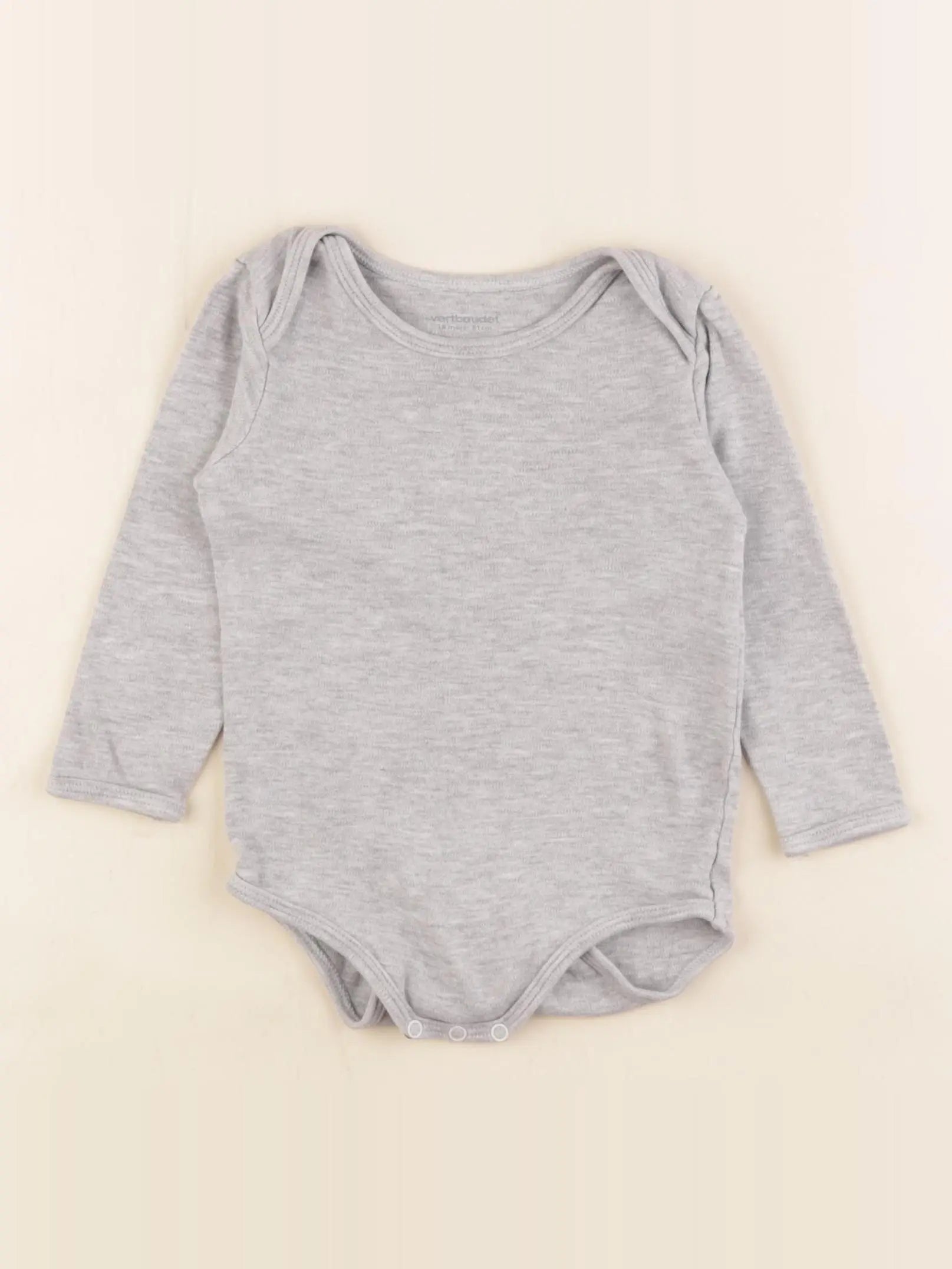 Vertbaudet - body gris - 18 mois