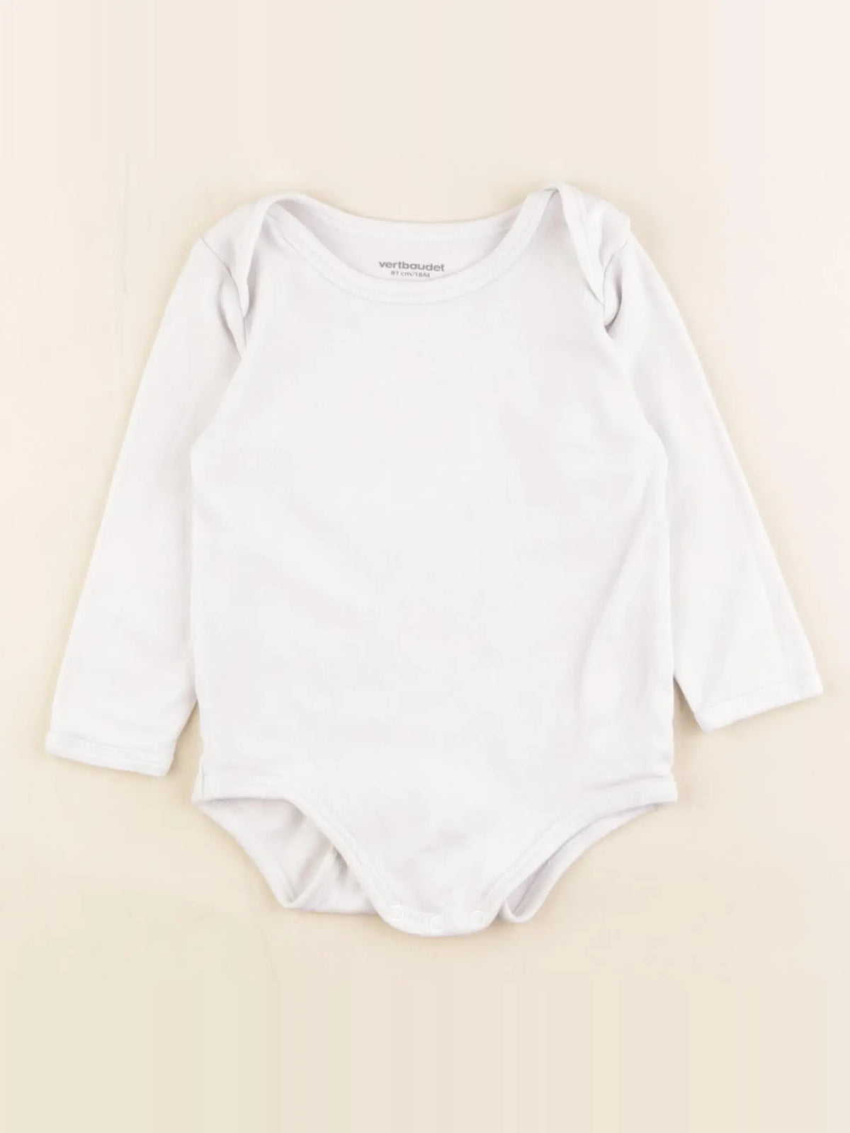 Vertbaudet - body blanc - 18 mois