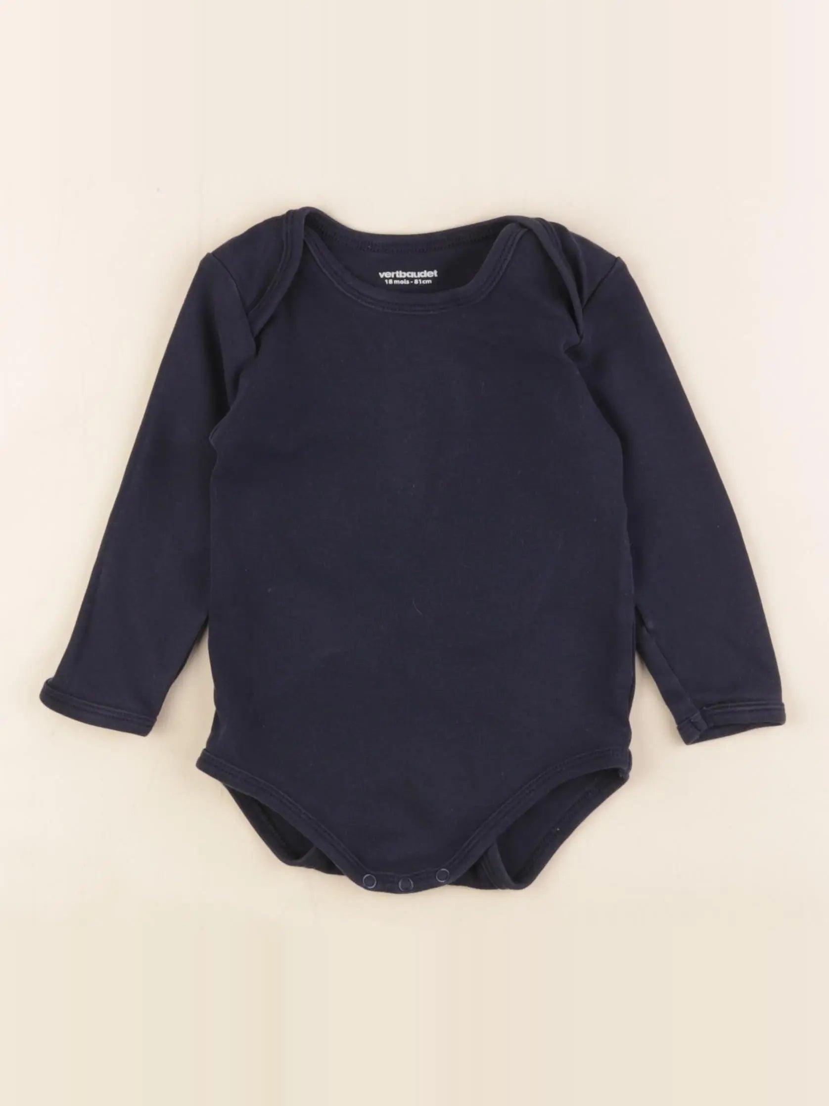 Vertbaudet - body bleu - 18 mois