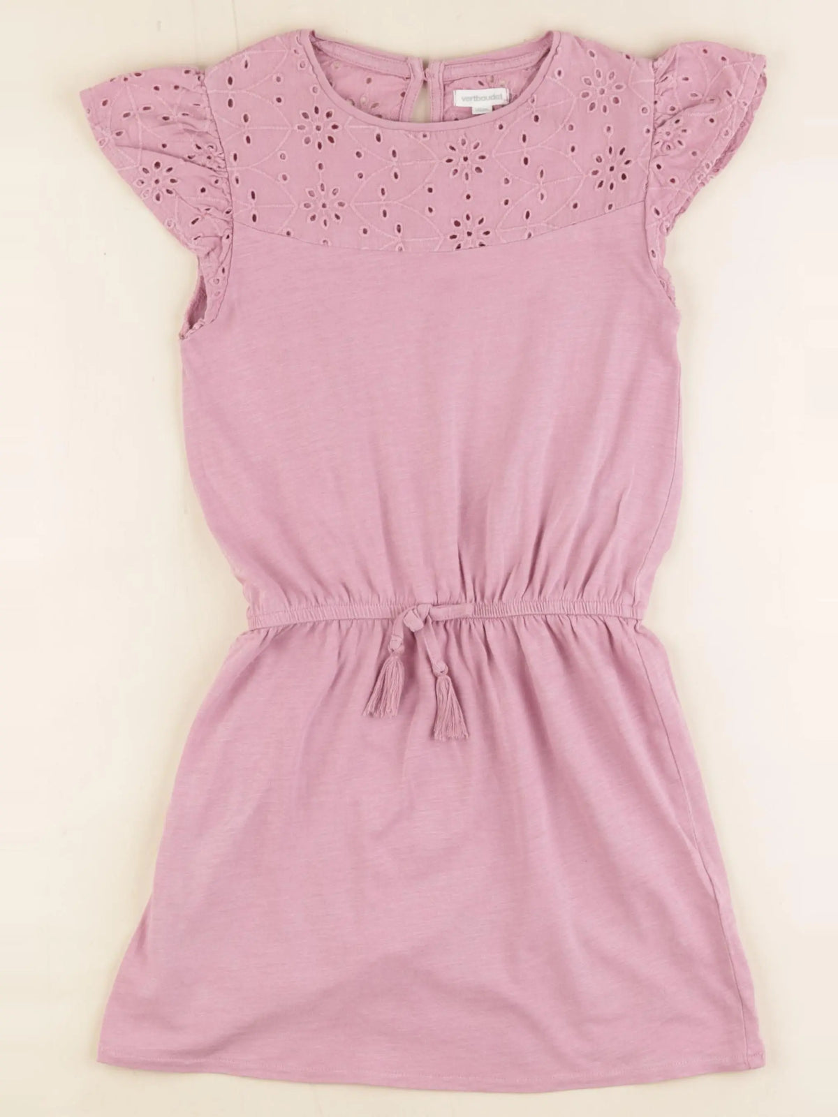 Vertbaudet - robe violet - 8 ans