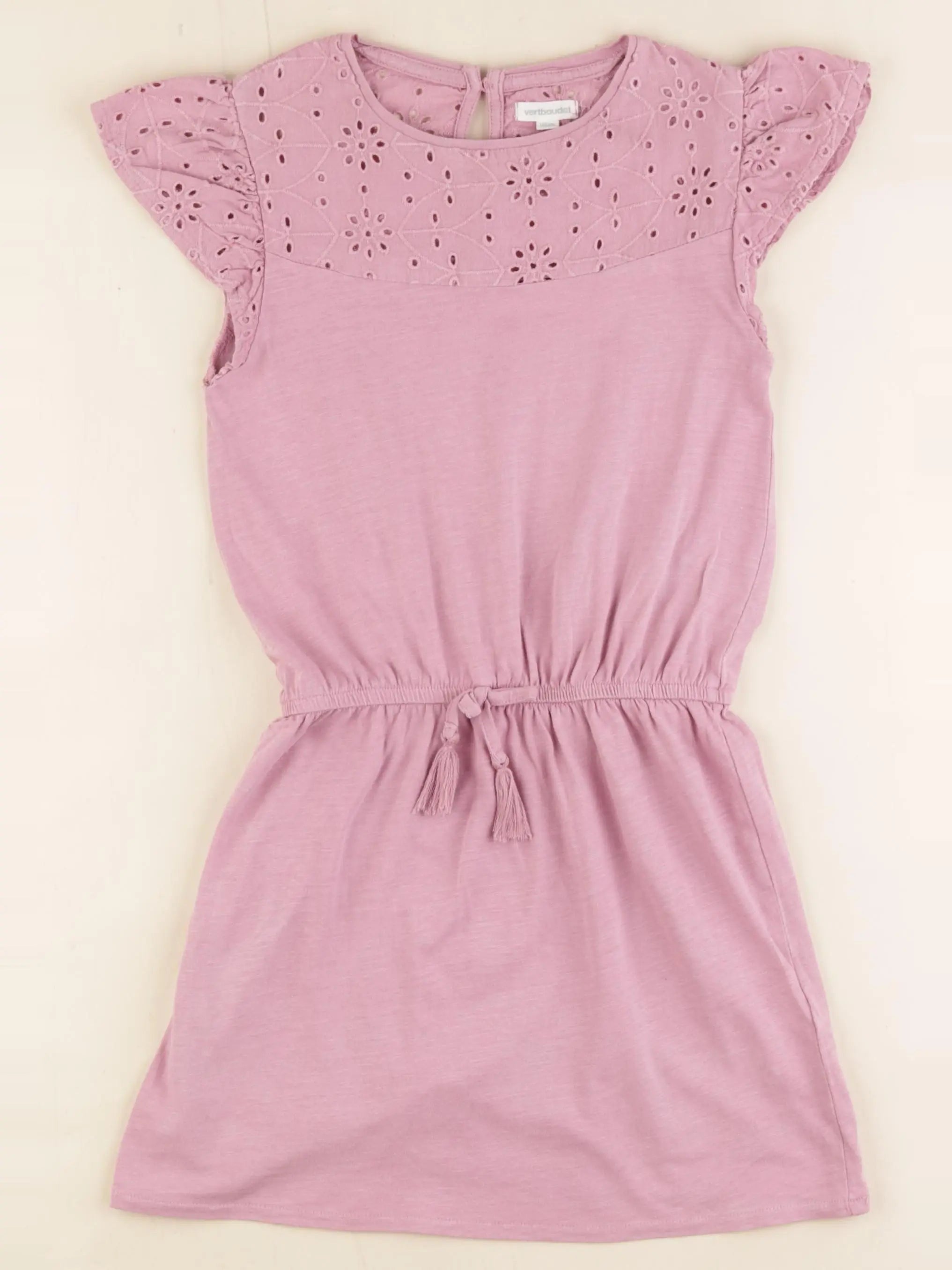 Vertbaudet - robe violet - 8 ans