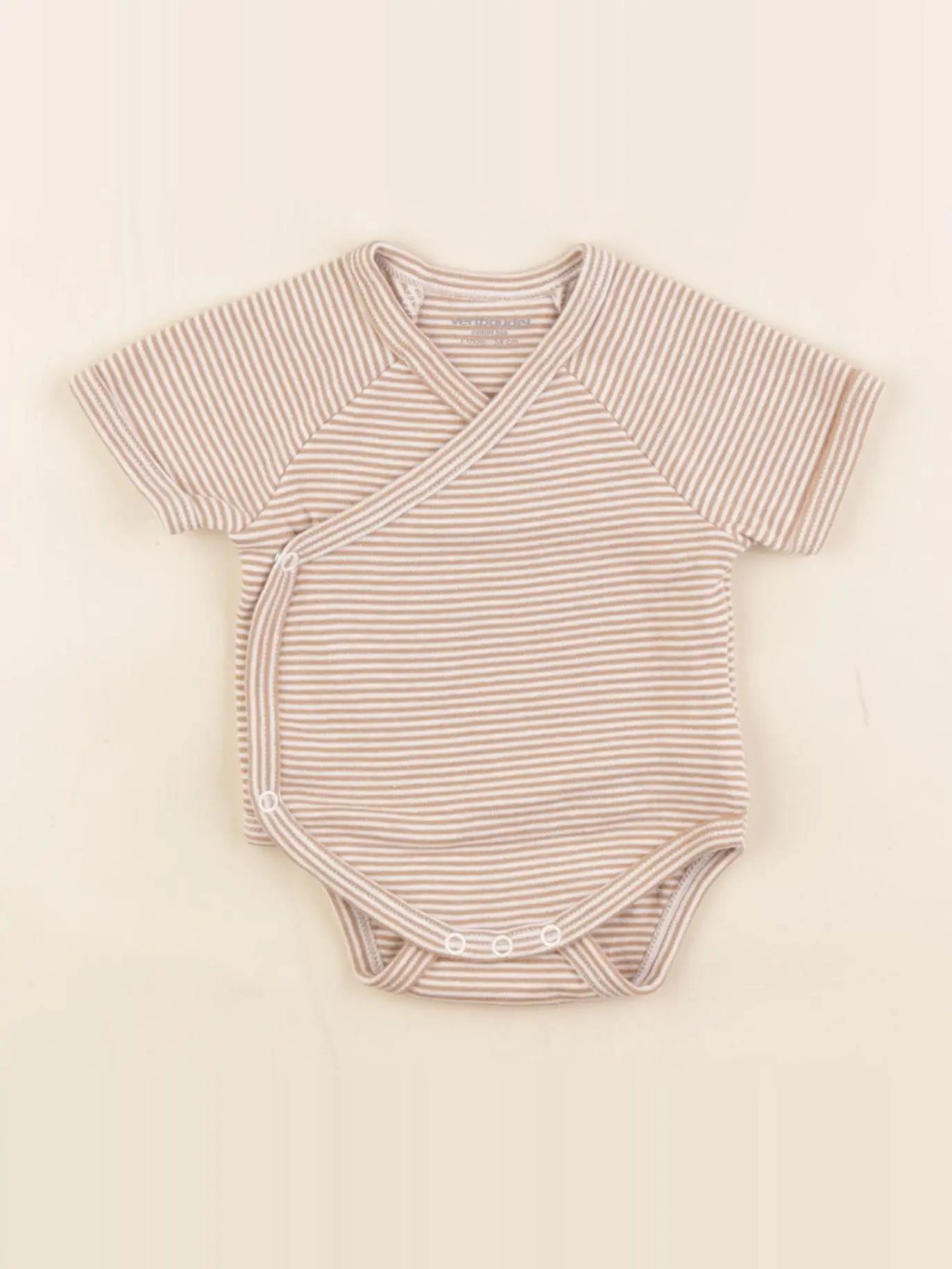 Vertbaudet - body marron - 1 mois