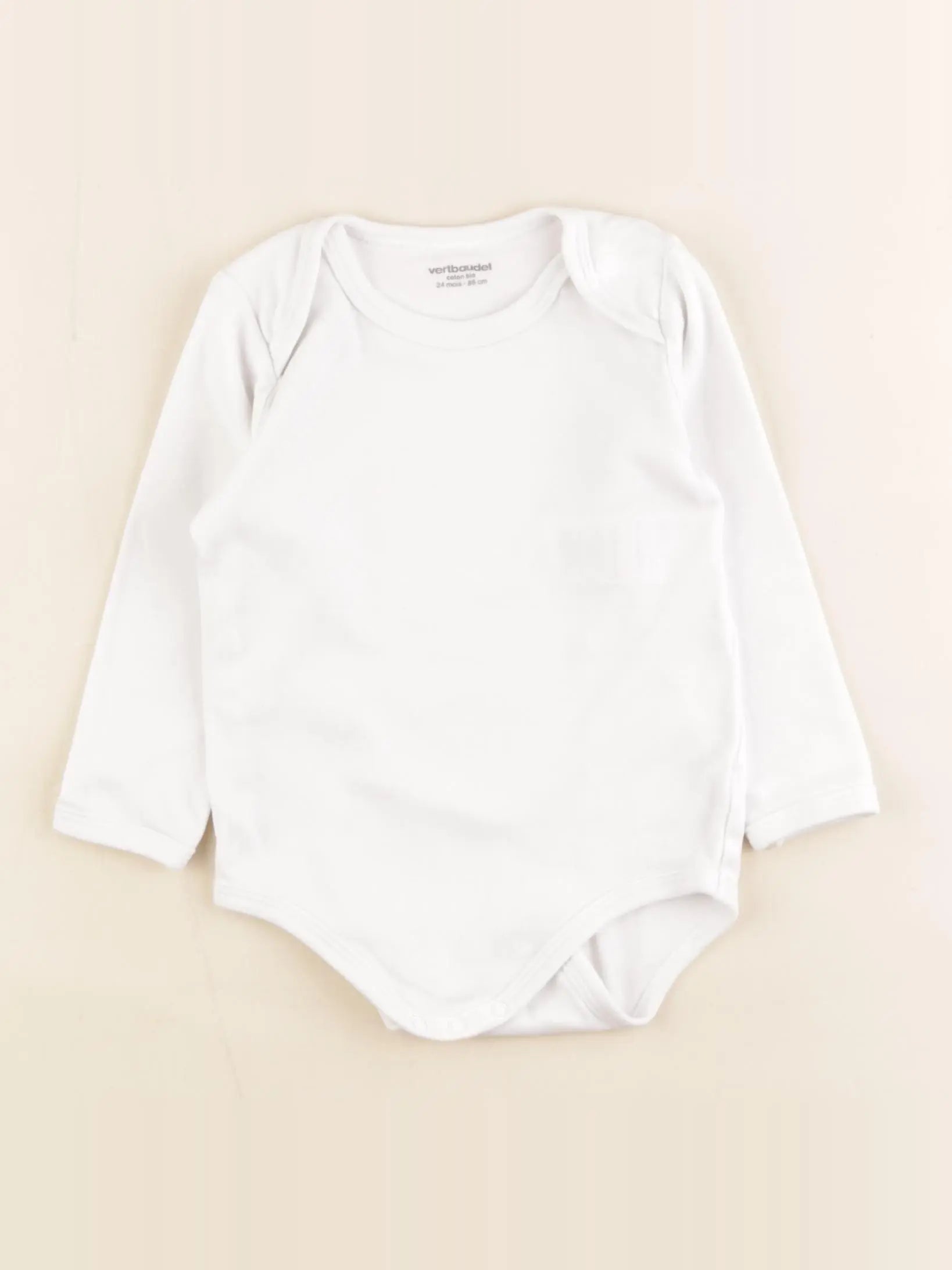 Vertbaudet - body blanc - 24 mois