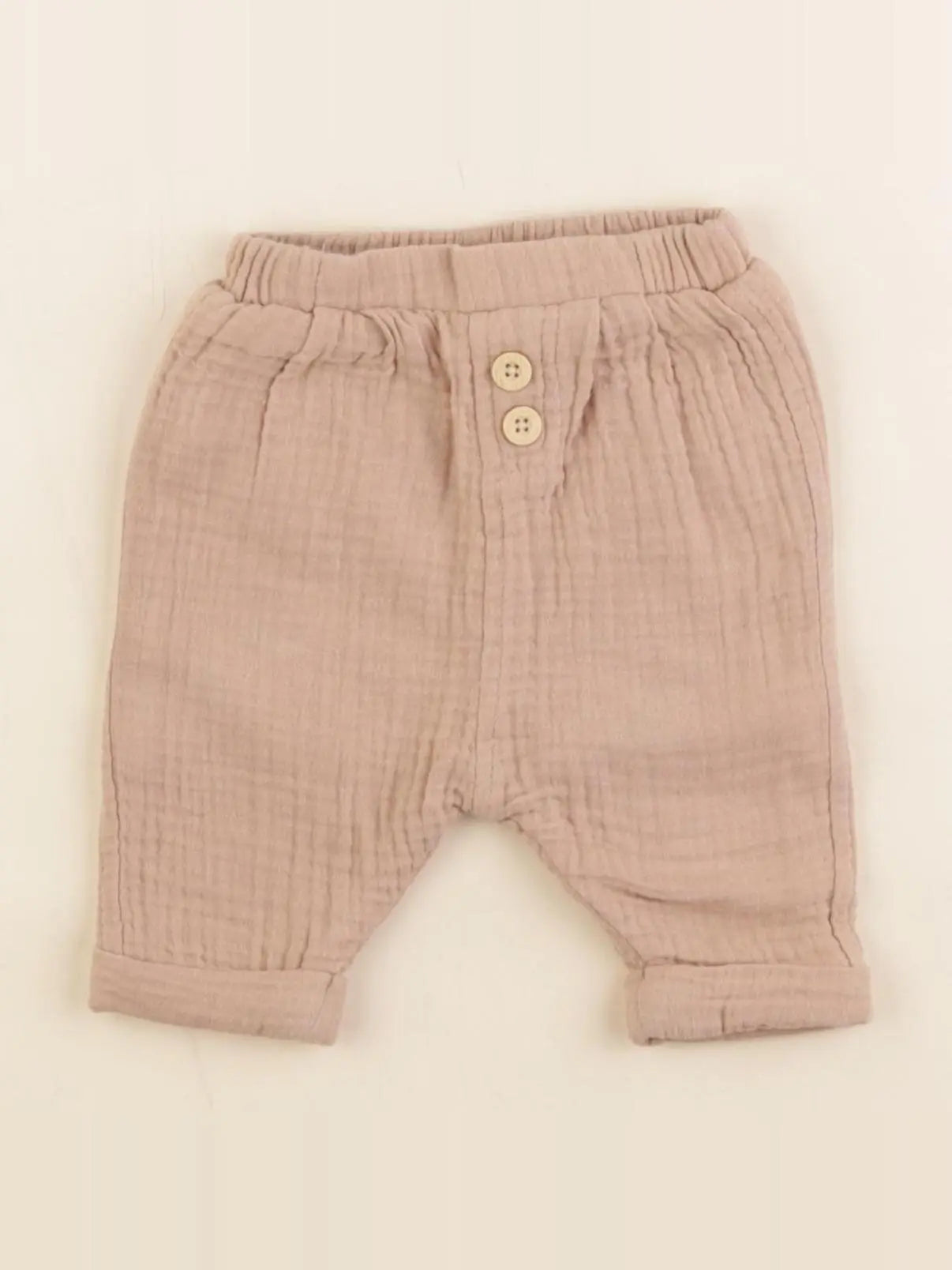 Vertbaudet - pantalon marron - 1 mois